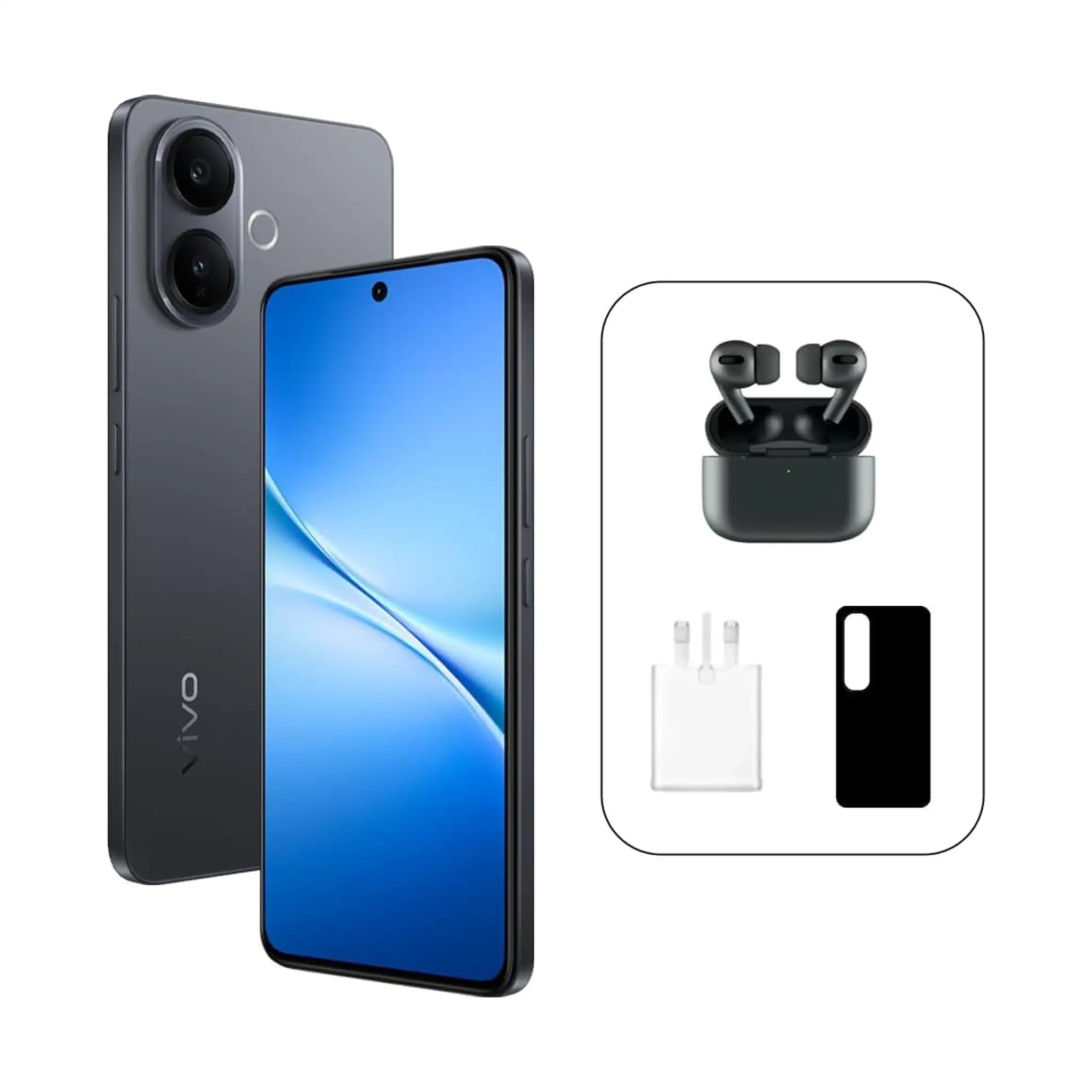 Vivo V60 Lite 5G Smartphone – 12GB RAM, 256GB Storage, 120Hz AMOLED, 6500mAh, IP65 – UAE Version