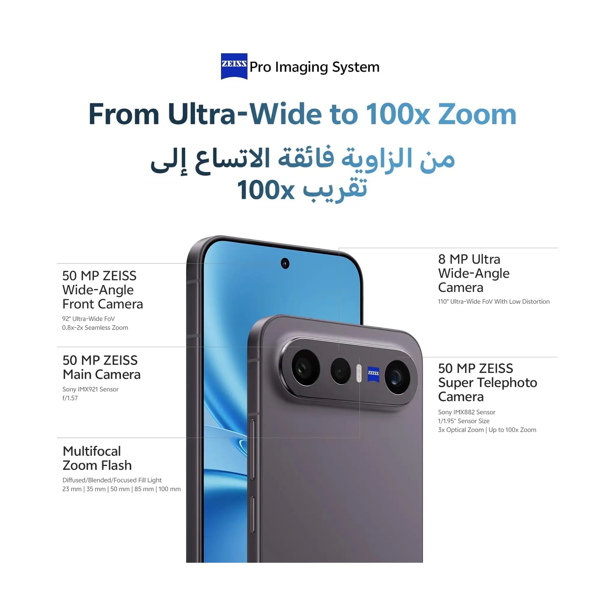 vivo X300 FE 5G Smartphone – 12GB RAM, AMOLED Display 1.5K, 50MP ZEISS Camera, Snapdragon 8 Elite Gen 5, IP69