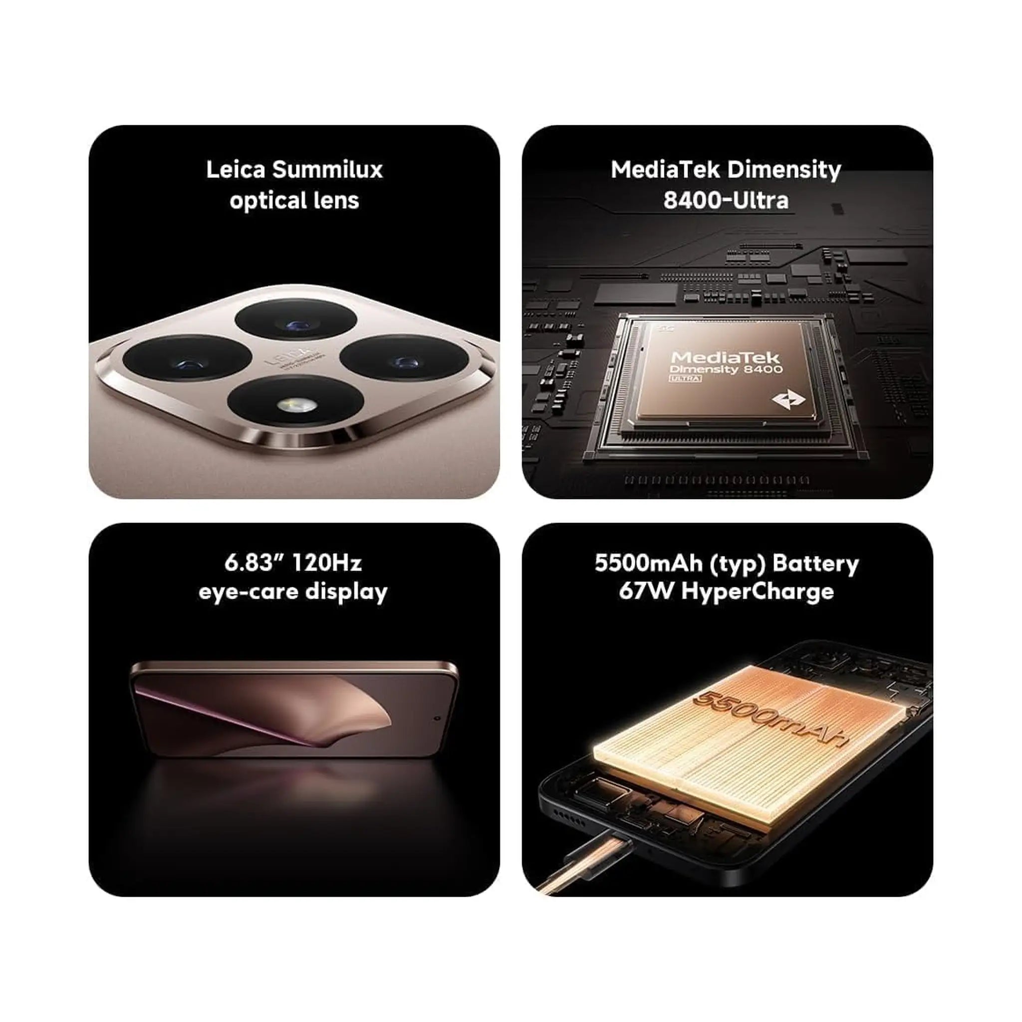 Xiaomi 15T - 6.83" 120Hz Display - MediaTek Dimensity 8400-Ultra