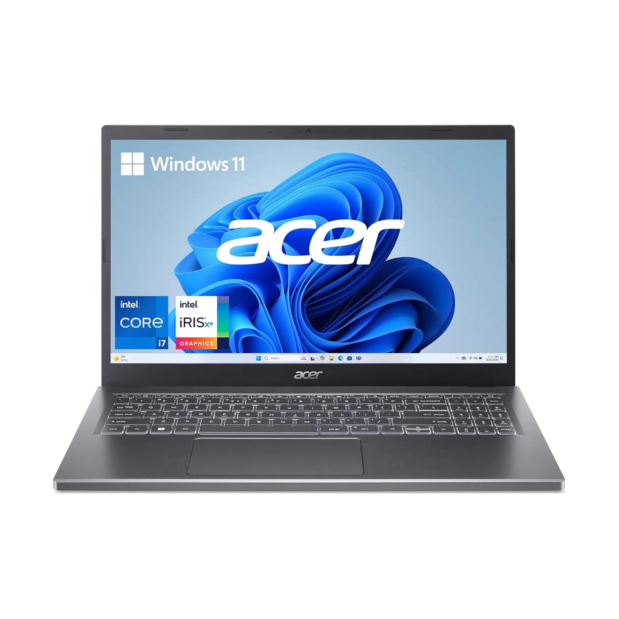 Acer Aspire 5 15 Slim Laptop (2023) – 15.6" FHD IPS Touch, Intel Core i7-1355U, 16GB LPDDR5, 512GB SSD, Windows 11