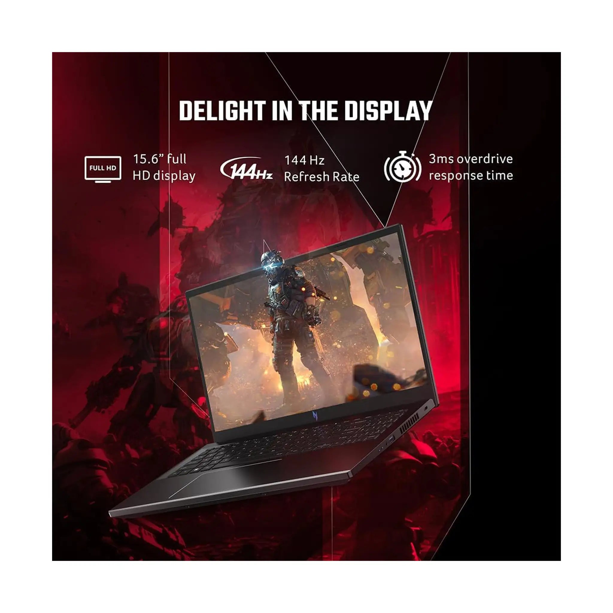 Acer Nitro 5 Gaming Laptop 12th Gen Intel Core i7-12650H 10 Cores Upto 4.70GHz/16GB DDR4 RAM/512GB SSD/6GB NVIDIA GeForce RTX 4050 Graphics/15.6" FHD IPS 144Hz/Win 11 Home/Killer WiFi-6/Obsidian Black