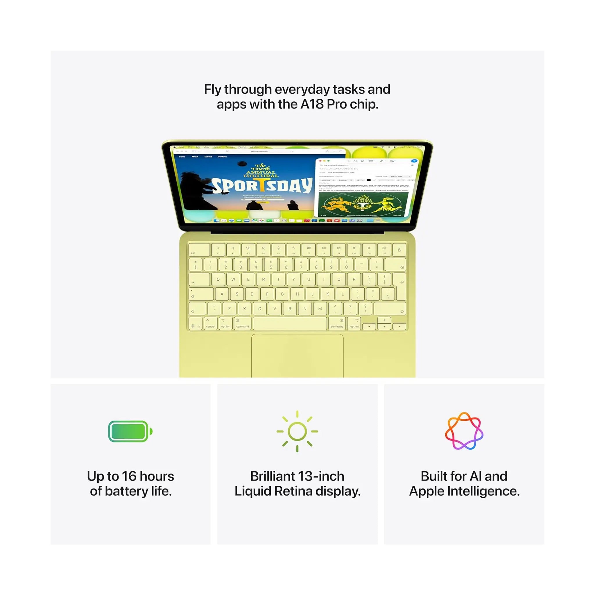 Apple MacBook Neo 13-inch (2026) - A18 Pro chip with 6-core CPU and 5-core GPU