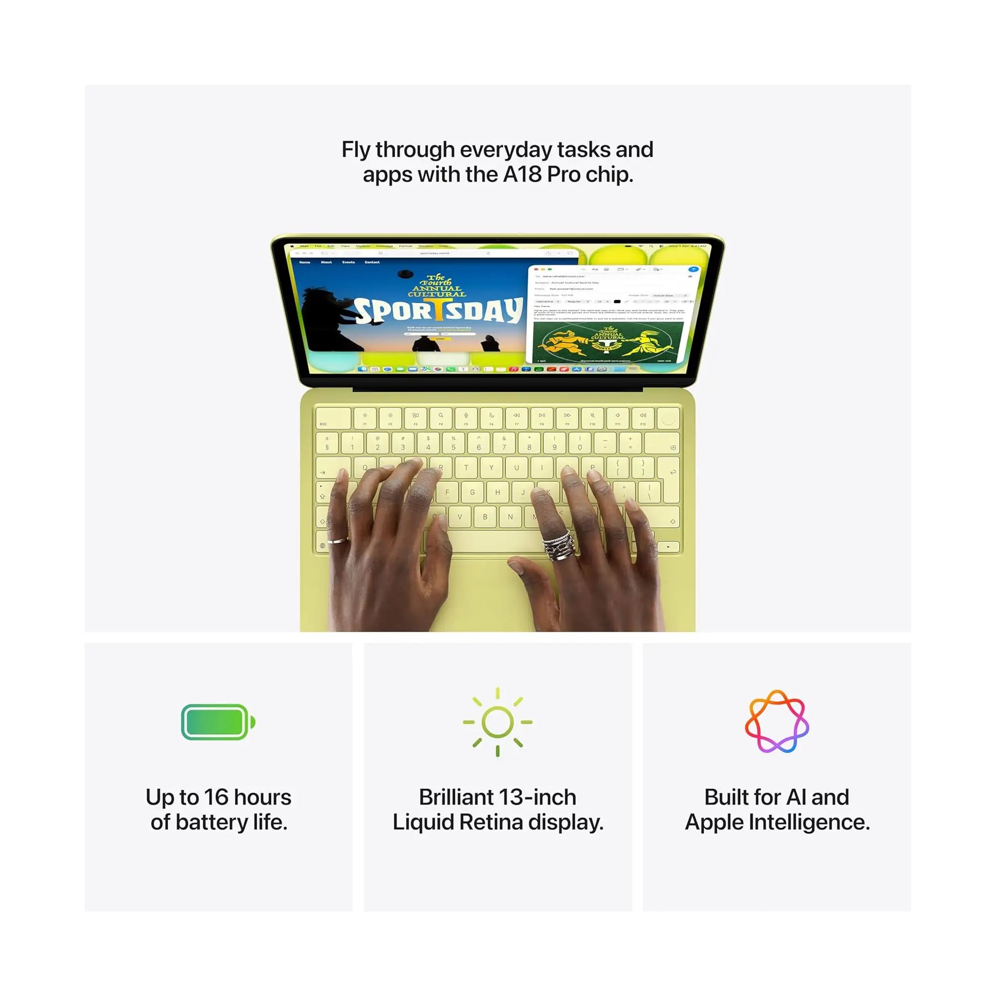 Apple MacBook Neo 13-inch (2026) - A18 Pro chip with 6-core CPU and 5-core GPU