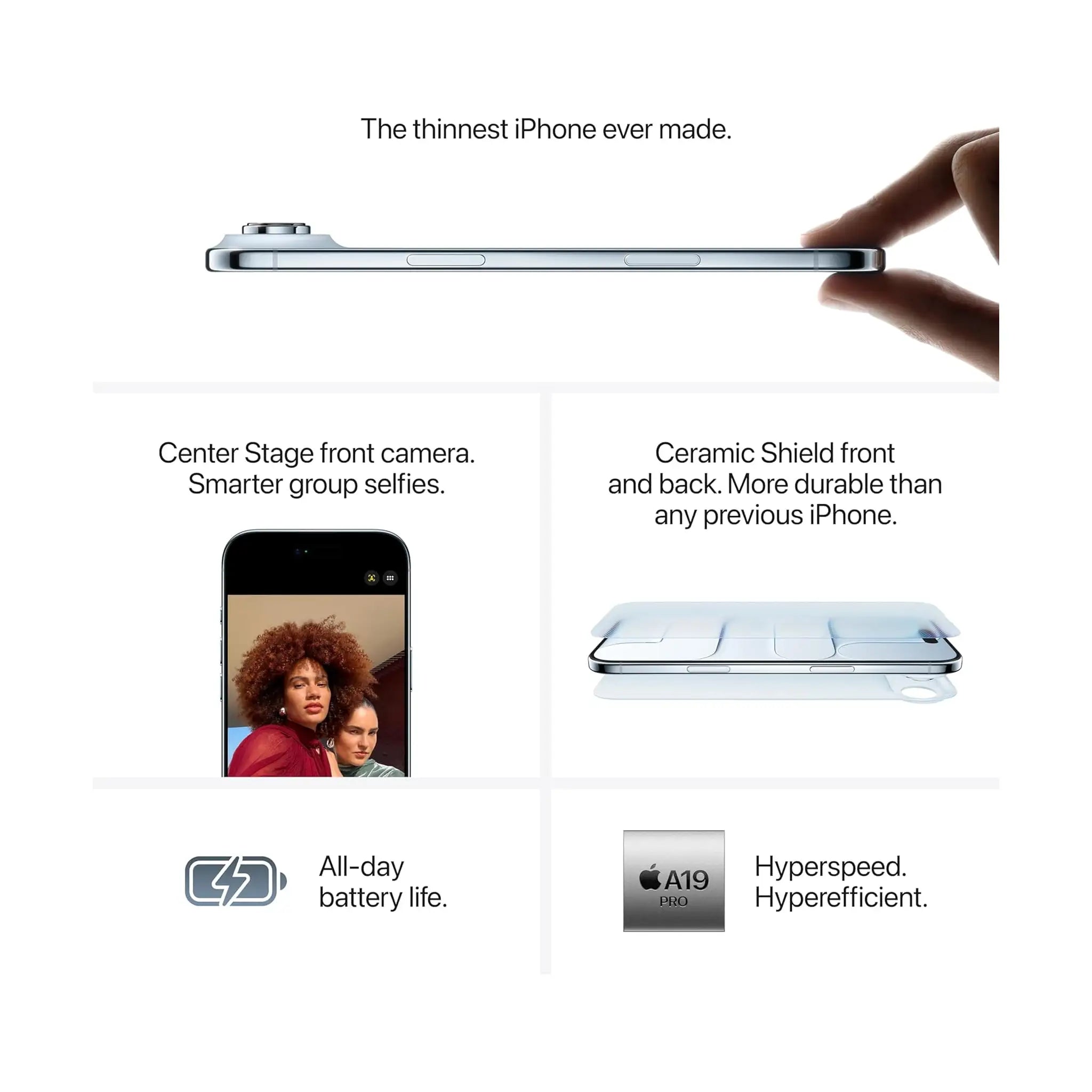 Apple iPhone Air - 6.5" Display - A19 Pro Chip