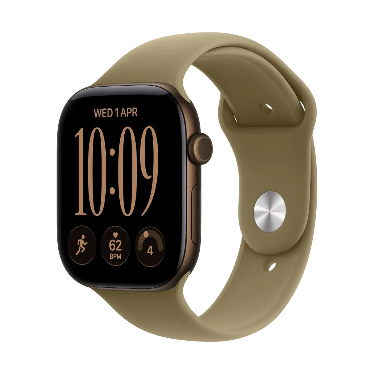 #Color_Dark Bronze Aluminum, Olive Sport Band