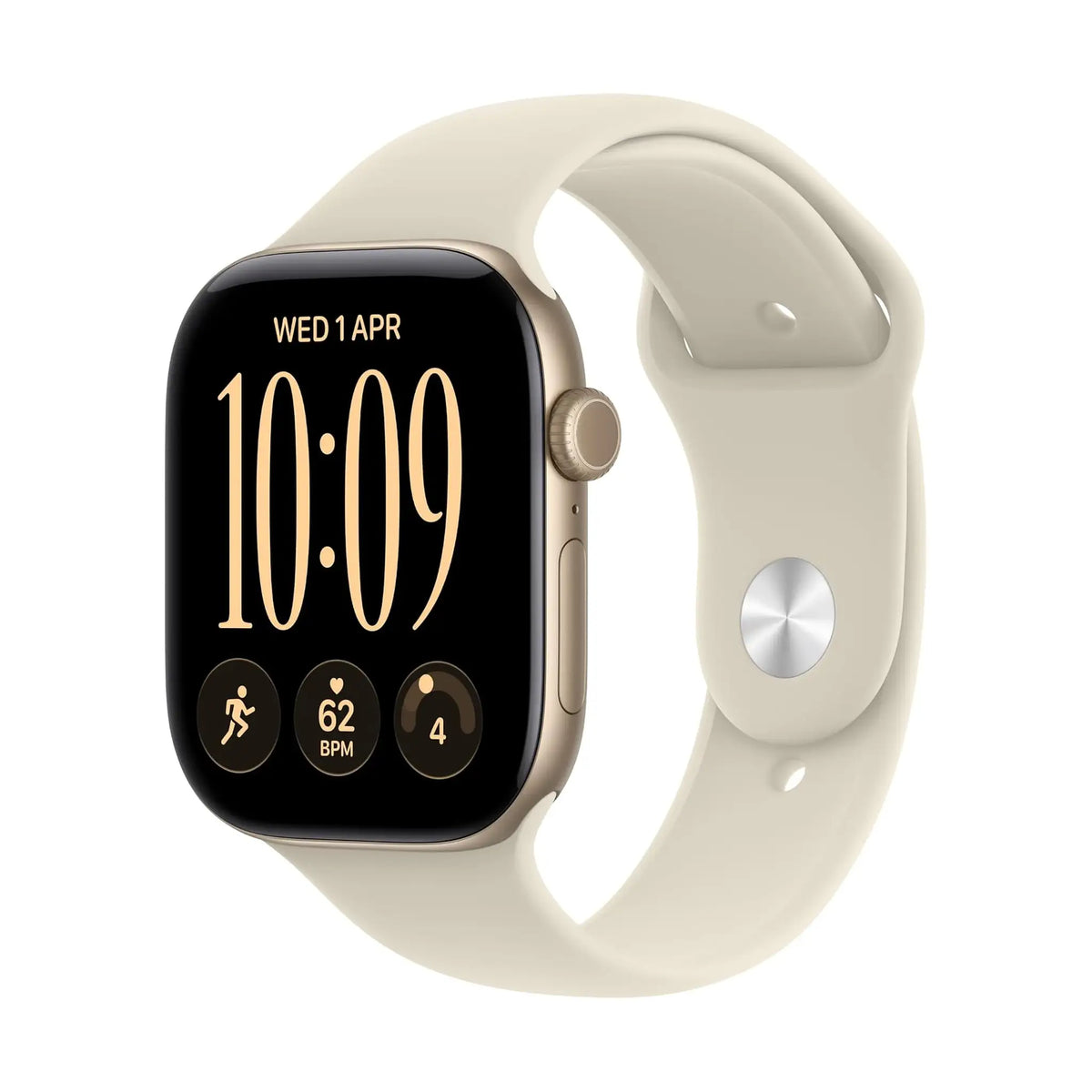 #Color_Light Gold Aluminum, Sand Sport Band