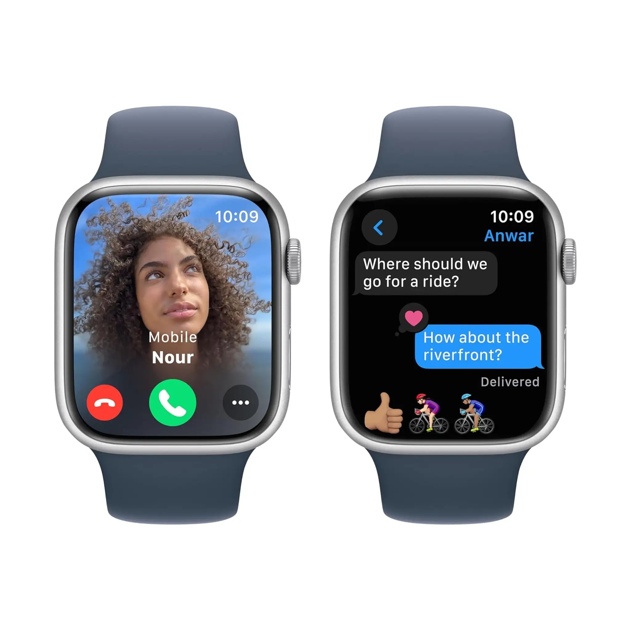 #Color_Silver - Sport Band - Storm Blue