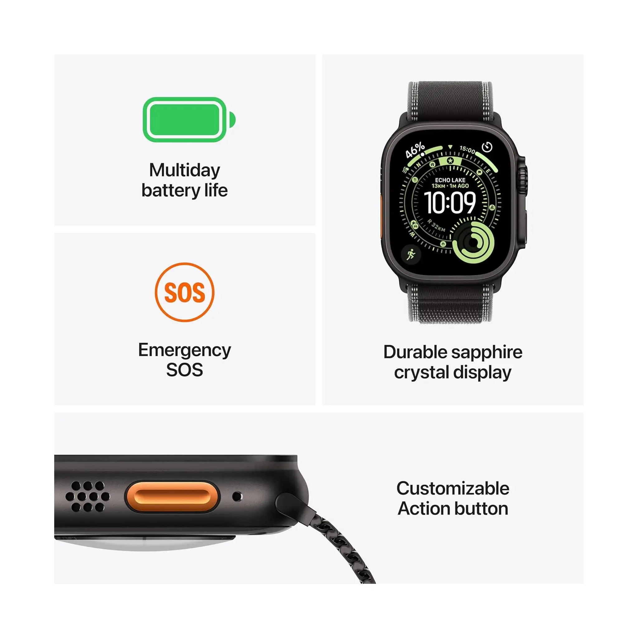 Apple Watch Ultra 3 - GPS + Cellular - 49mm - Advanced Health and Fitness Tracking