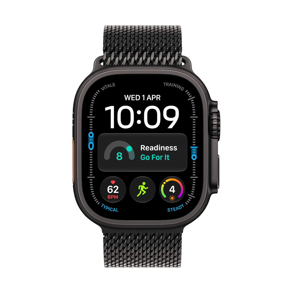 #Color_Black Titanium, Black Titanium Milanese Loop