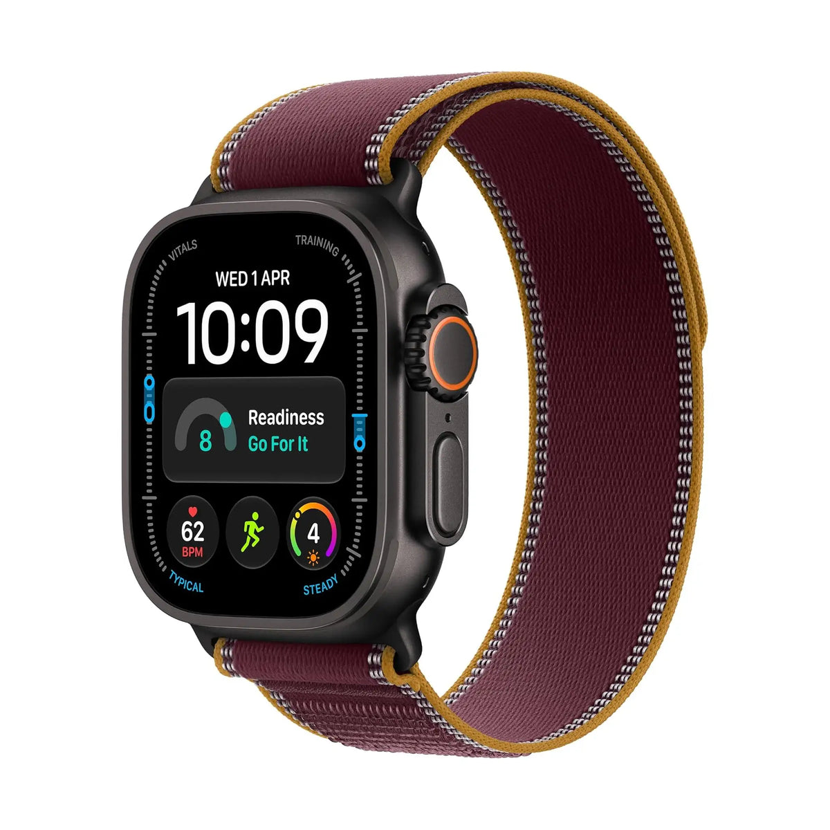 #Color_Black Titanium, Burgundy Trail Loop