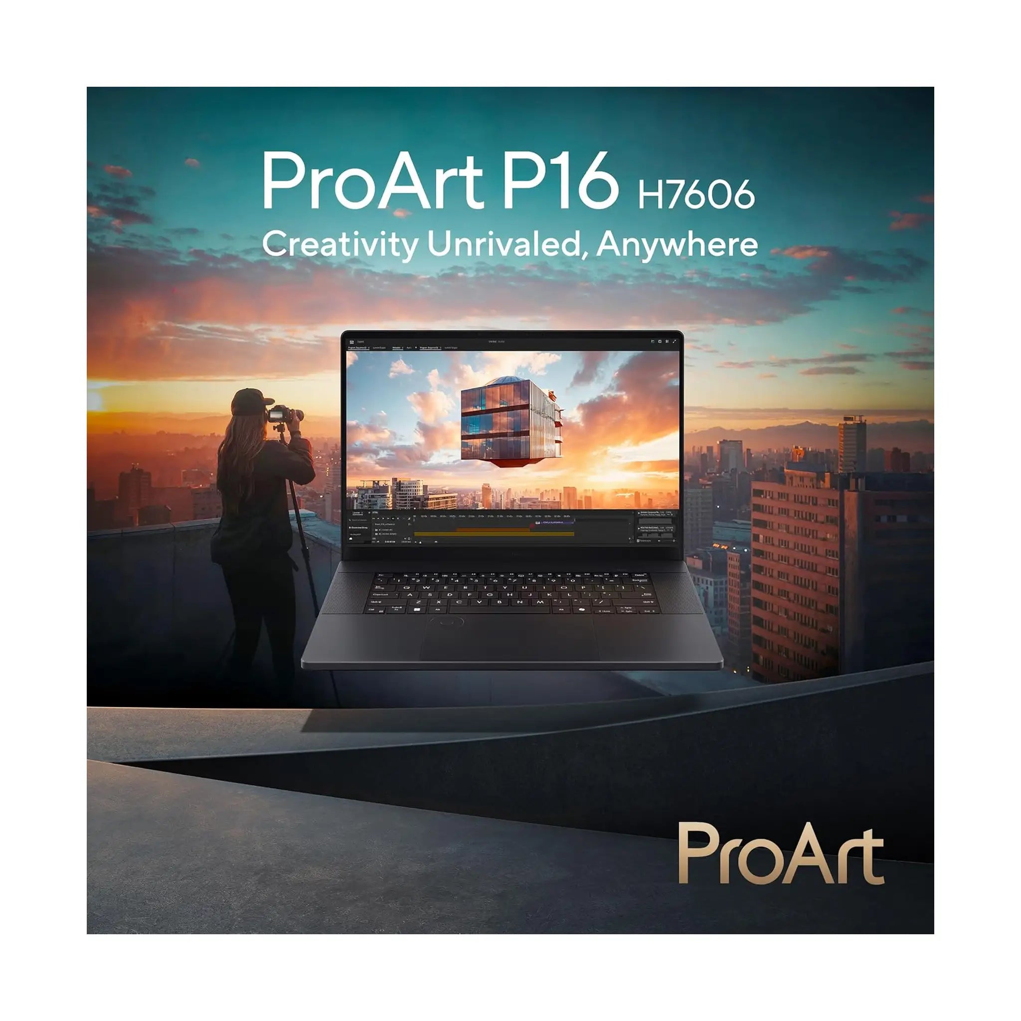 ASUS ProArt P16 Laptop (2024) – 16" 4K OLED 120Hz, Ryzen AI 9 HX 370, Windows 11