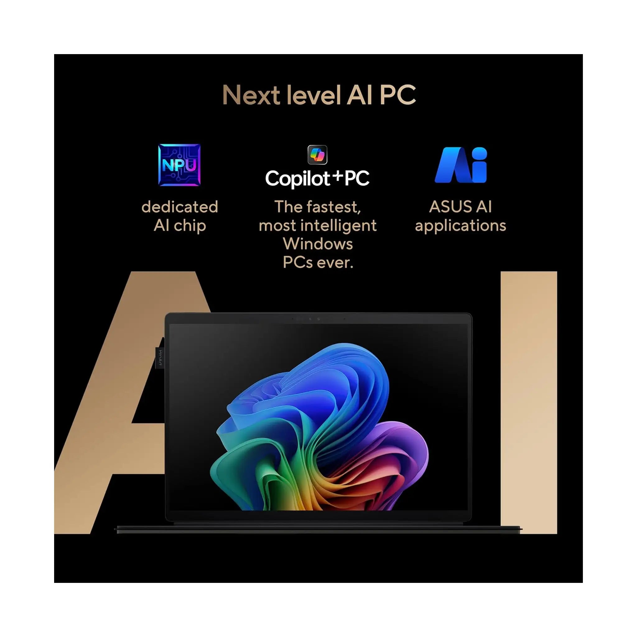 ASUS ProArt PZ13 (2024) OLED Touch 2‑in‑1 Laptop – 13.3" 3K OLED , Snapdragon X Plus X1P-42-100, 16GB RAM, 1TB SSD, Windows 11, with Stylus Pen, Nano Black [HT5306QA]