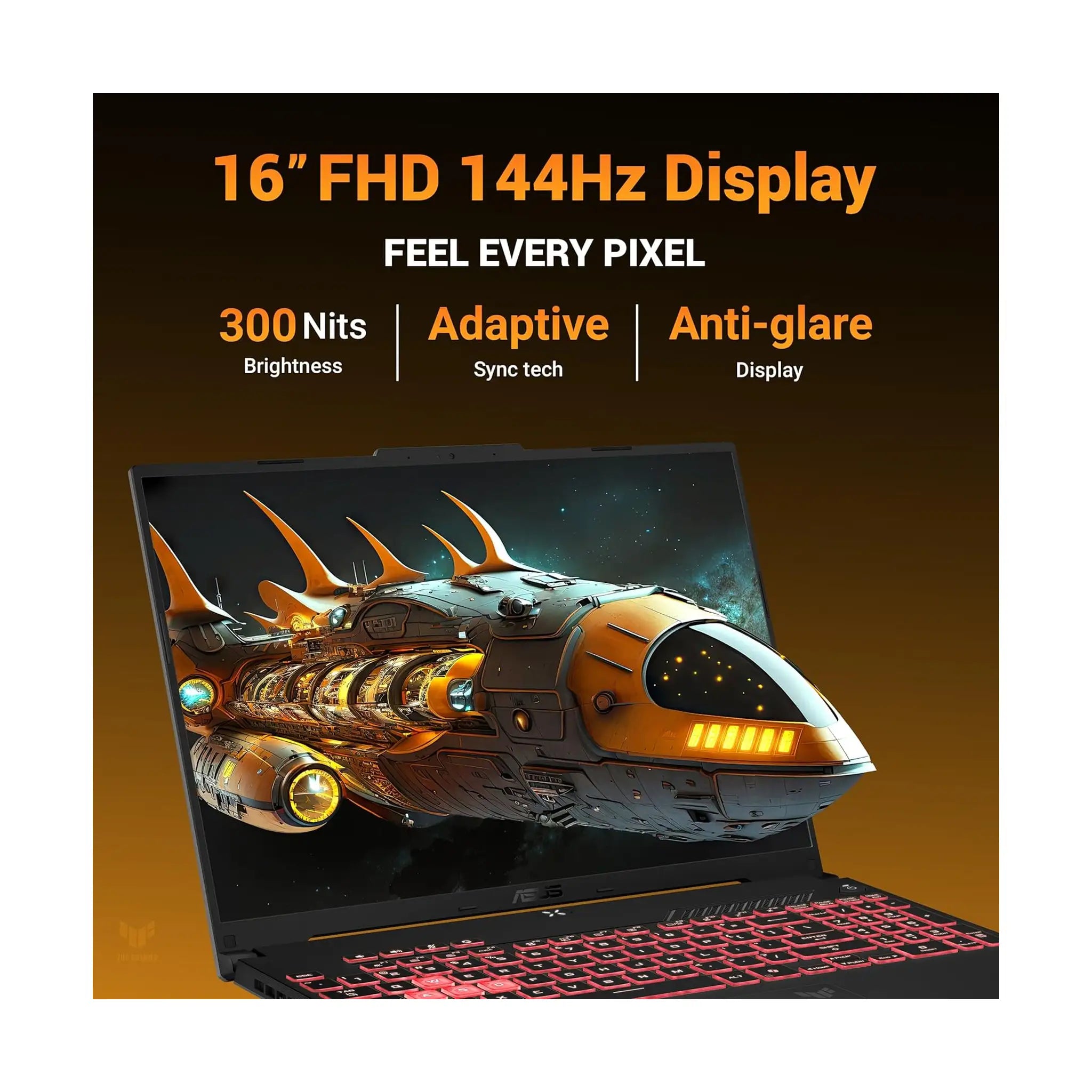 ASUS TUF A16 (2025) Gaming Laptop – 16" FHD+ 144Hz, Ryzen 7 7445HS, GeForce RTX 4050, 16GB RAM, 1TB SSD, Windows 11