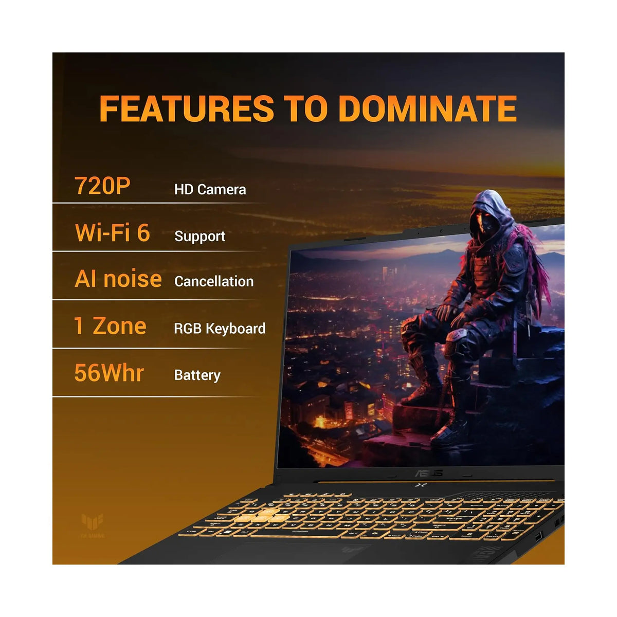 ASUS TUF Gaming A16 FA607NUQ Gaming Laptop (2026) – 16" WUXGA 144Hz, AMD Ryzen 7 170, NVIDIA GeForce RTX 4050 6GB, 16GB RAM, 512GB SSD, Windows 11, Mecha Gray