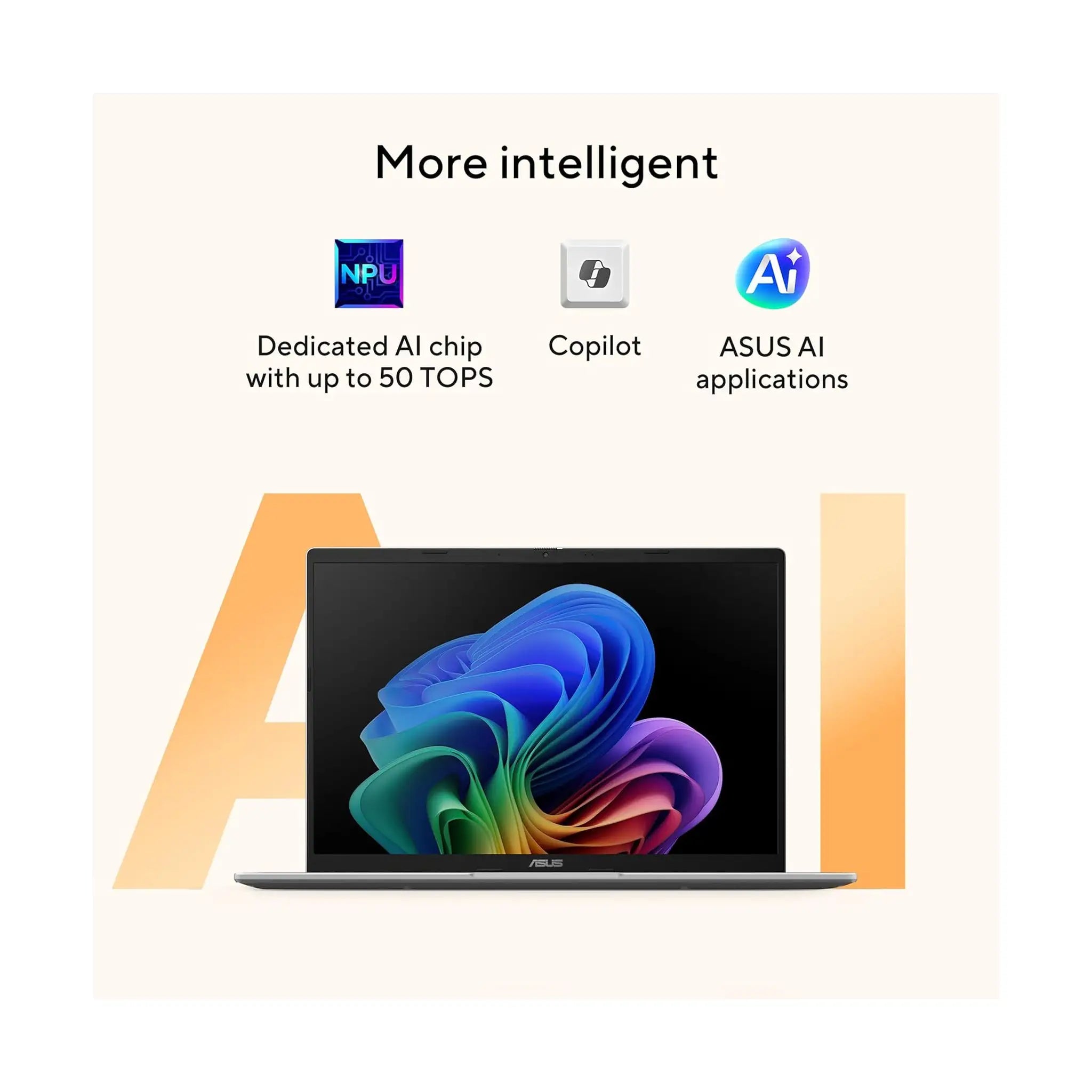 ASUS Vivobook 14 AI PC (2025) M1407KA – 14" WUXGA, Ryzen AI 5 330, 16GB RAM, 512GB SSD, Windows 11, Platinum Gold