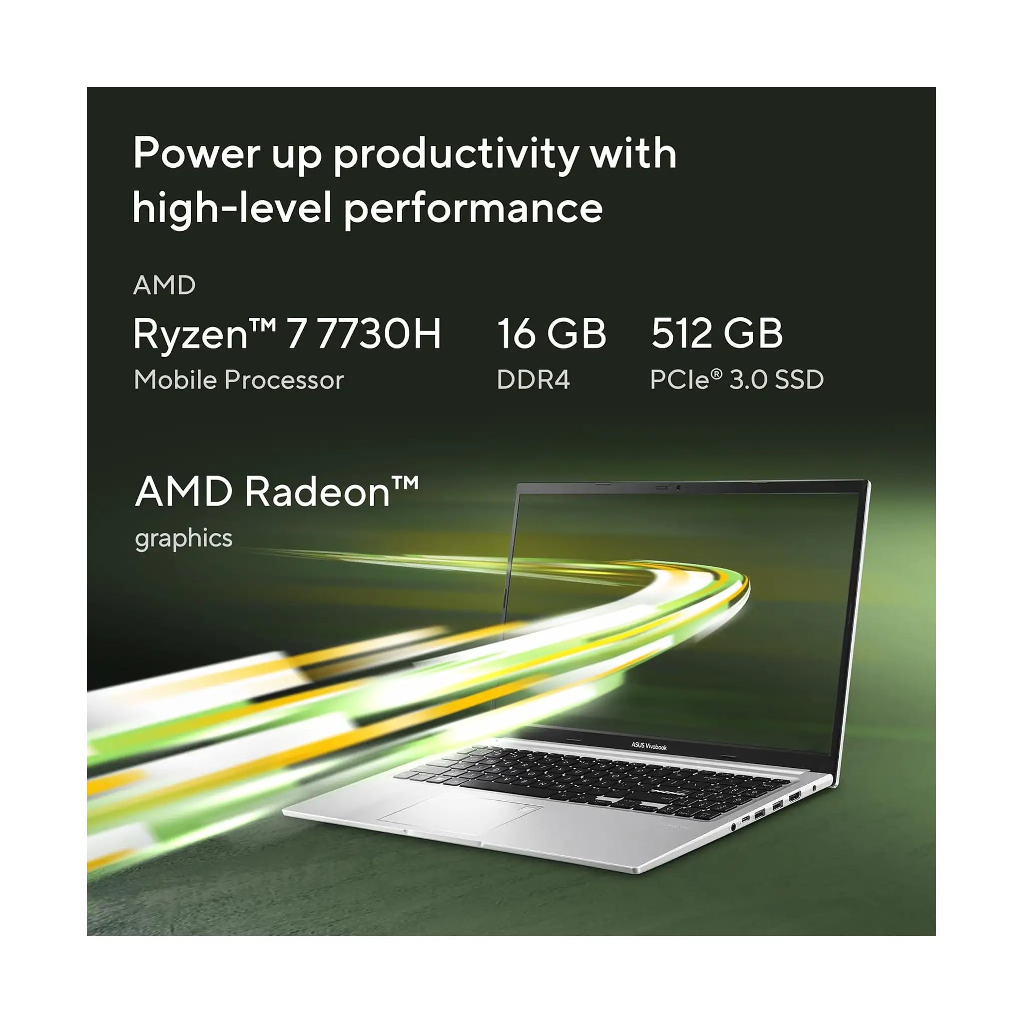 ASUS Vivobook 15 (2025) – 15.6" FHD, Ryzen 7 7730U, 16GB RAM, 512GB SSD, Windows 11, Quiet Blue [M1502YA-BQ137W]
