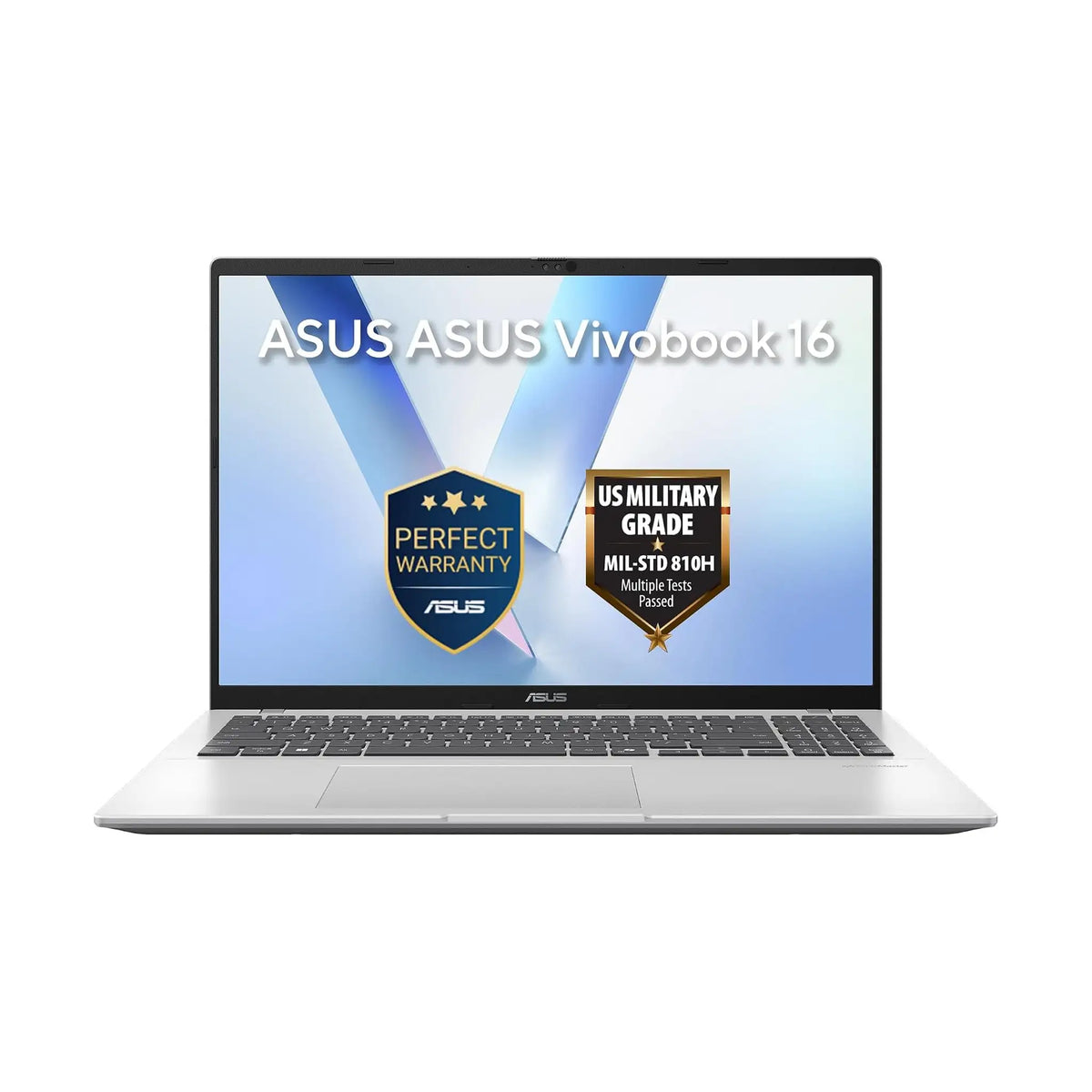 ASUS Vivobook 16 X1607CA Laptop (2025) – 16" WUXGA, Intel Core Ultra 5 225H, 16GB RAM, 512GB SSD, Windows 11, Cool Silver