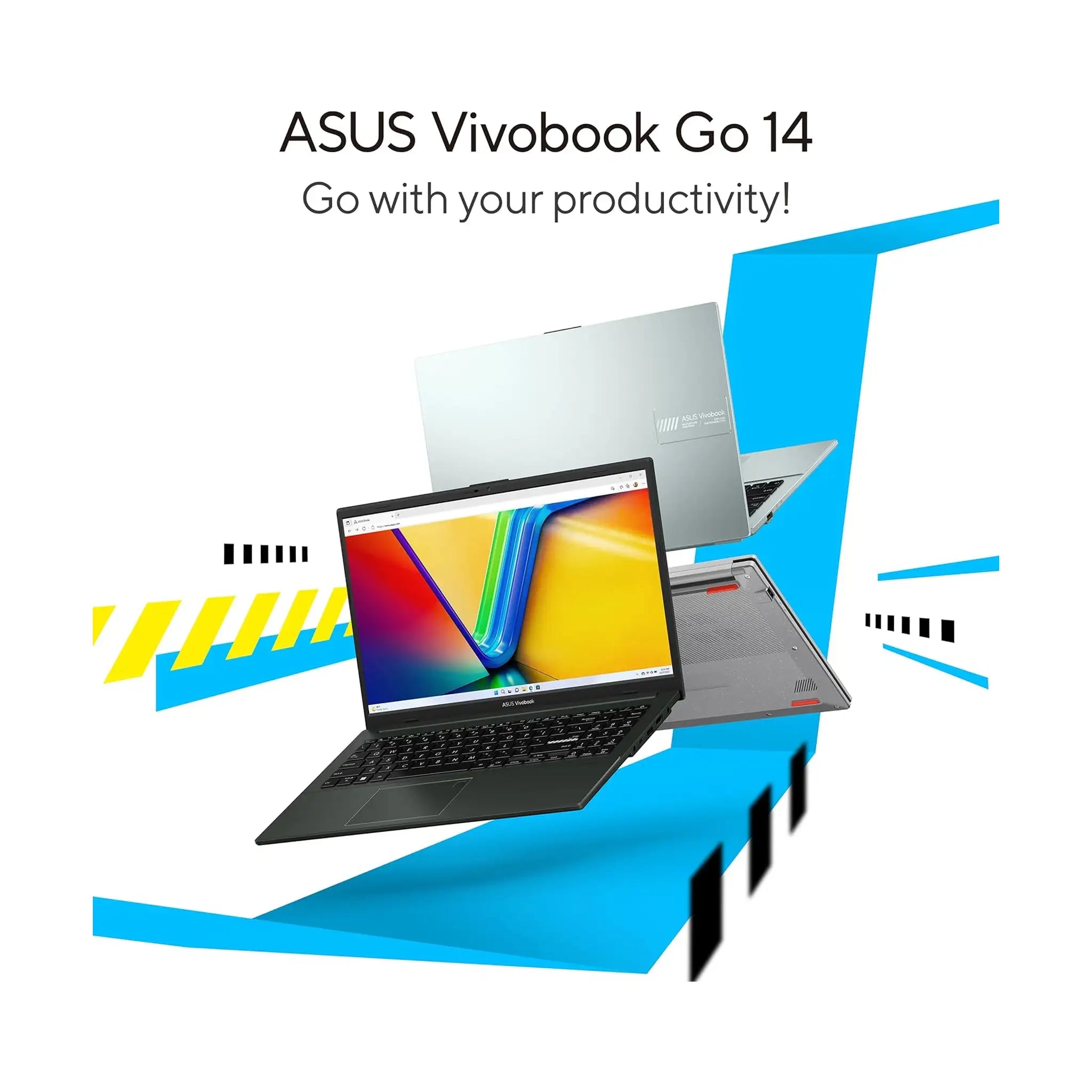 ASUS Vivobook Go 14 14" Laptop (2023) – Intel Core i3-N305, 8GB RAM, 512GB SSD - Silver