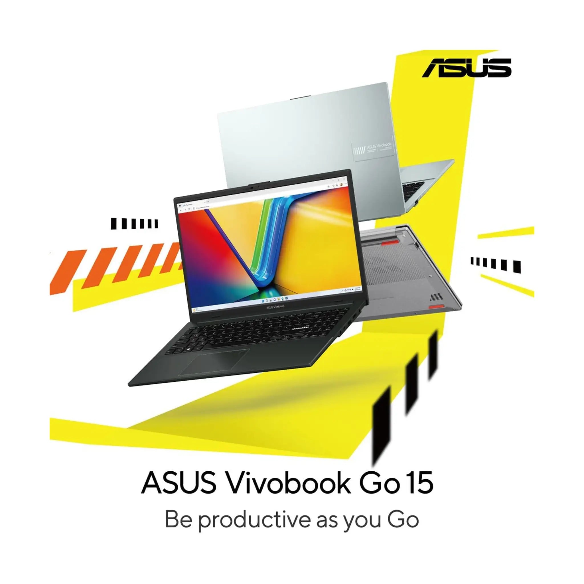 ASUS Vivobook Go 15 Laptop (2023) – 15.6" Display, Intel Core i3-N305, 8GB RAM, 256GB SSD, Windows 11 Home