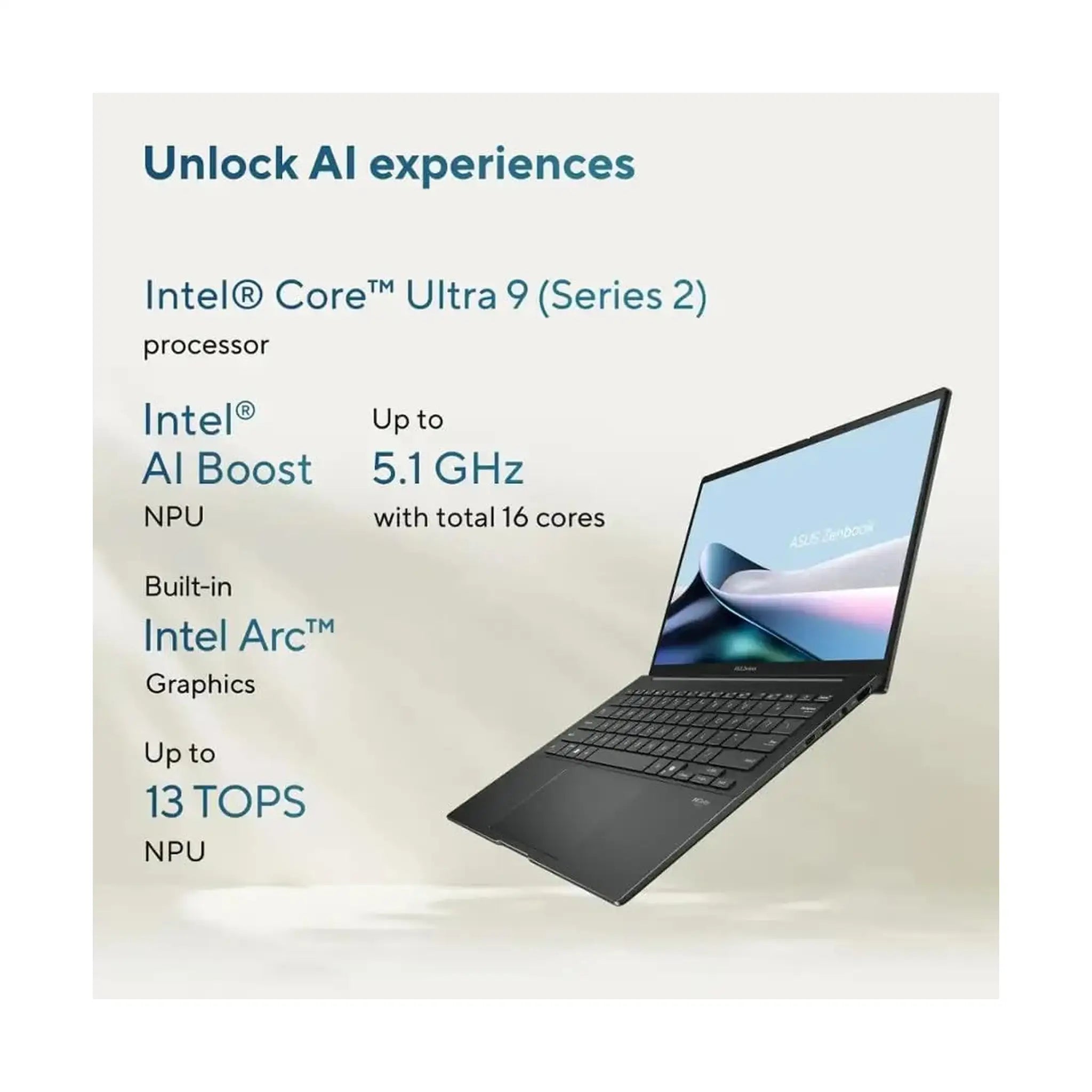 ASUS Zenbook 14 (2025) - 14" Touch OLED (1920_1200) - Intel Core Ultra 7 255H (16-Core) - 16GB LPDDR5 - 512GB SSD - Windows 11 Pro