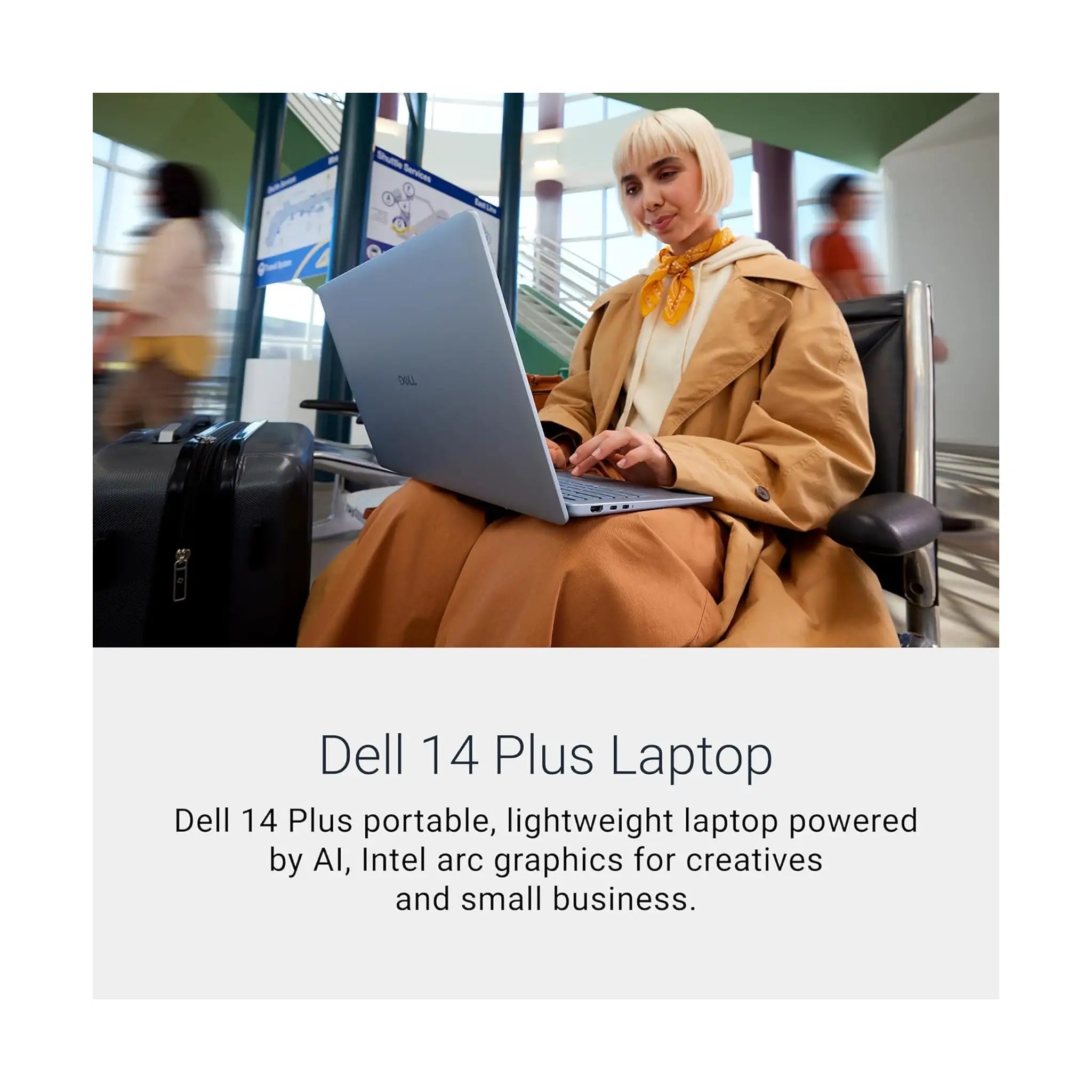 Dell 14 Plus Laptop (2025) – 14" 2.5K 16:10, Intel Core Ultra Processor, 16GB RAM, 1TB SSD [DB14250]