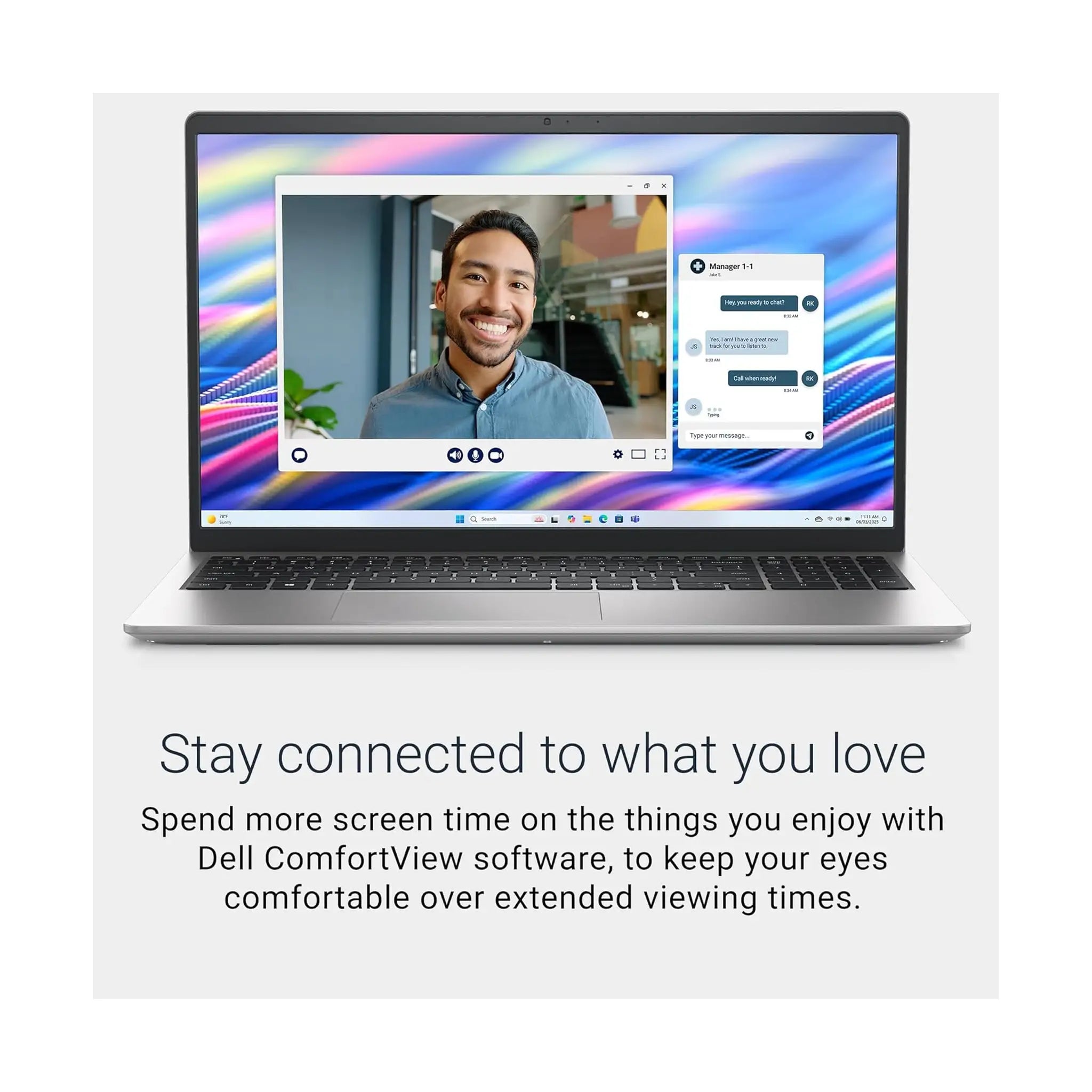 Dell 15 Laptop (2025) – 15.6" FHD 120Hz, Intel Core Processor, 16GB RAM, 512GB SSD, Windows 11 Home [DC15250]