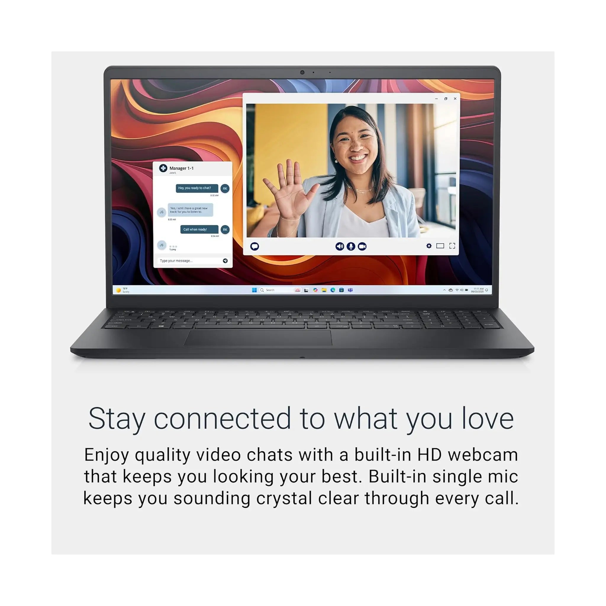 Dell 15 Laptop (2025) – 15.6" FHD 120Hz, AMD Ryzen 5, 8GB RAM, 512GB SSD, Windows 11 Home [DC1525x]