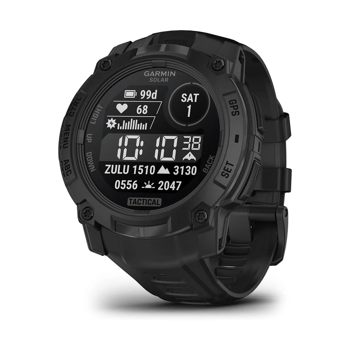Garmin Instinct 3 Solar Tactical Edition 45mm Rugged GPS Smartwatch – Solar Charging, Stealth Mode, Jumpmaster, Black