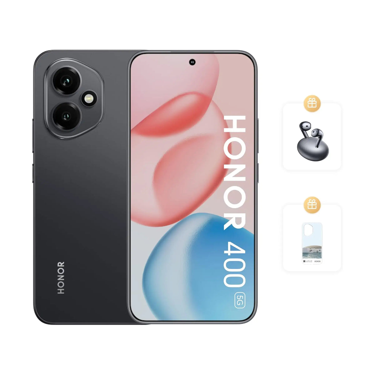 HONOR 400 5G Smartphone – 12GB RAM, 512GB Storage, Dual SIM + Free Earbuds & Case