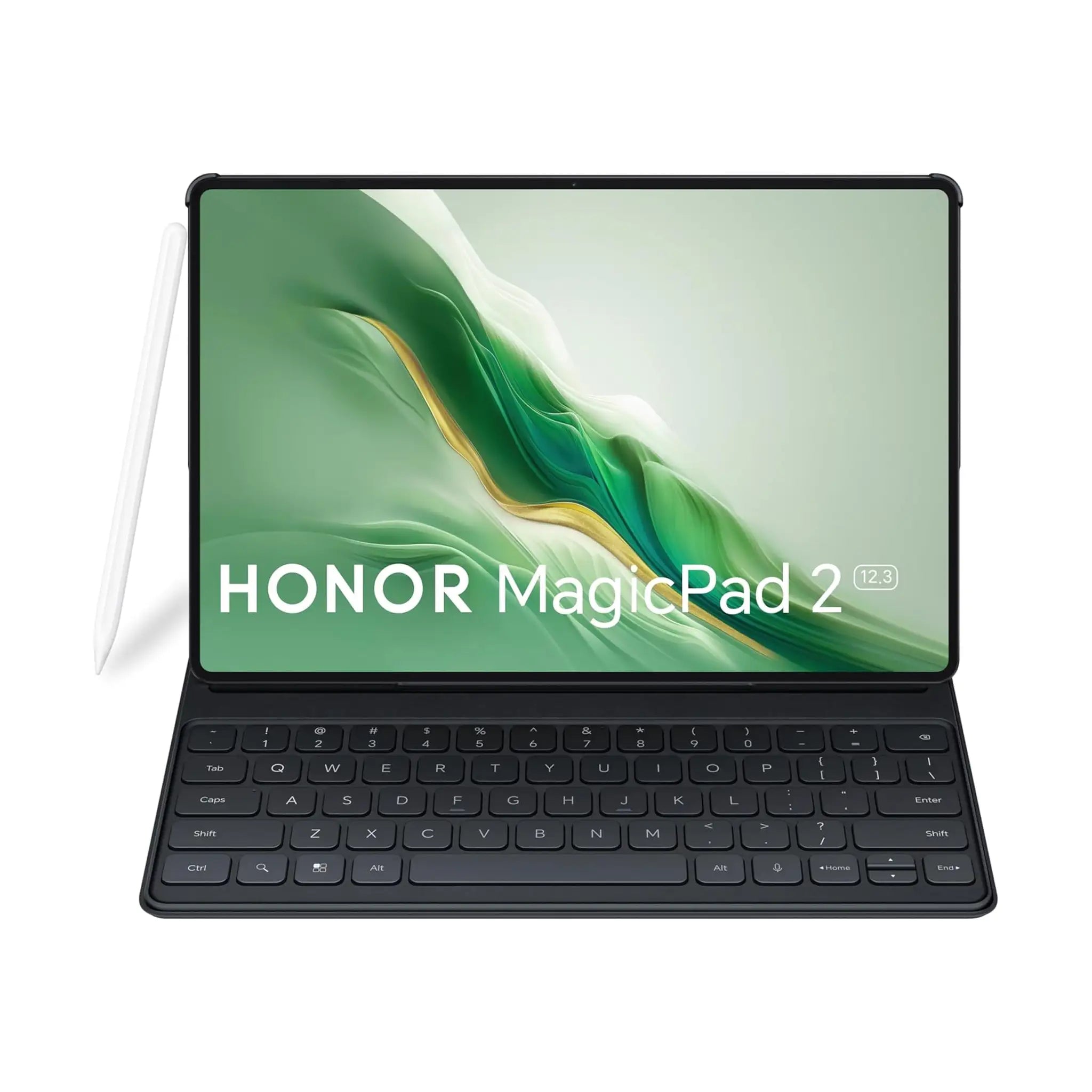 HONOR MagicPad 2 Tablet – 12.3" Display, 12GB RAM, 256GB Storage, Wi‑Fi, Moonlight White