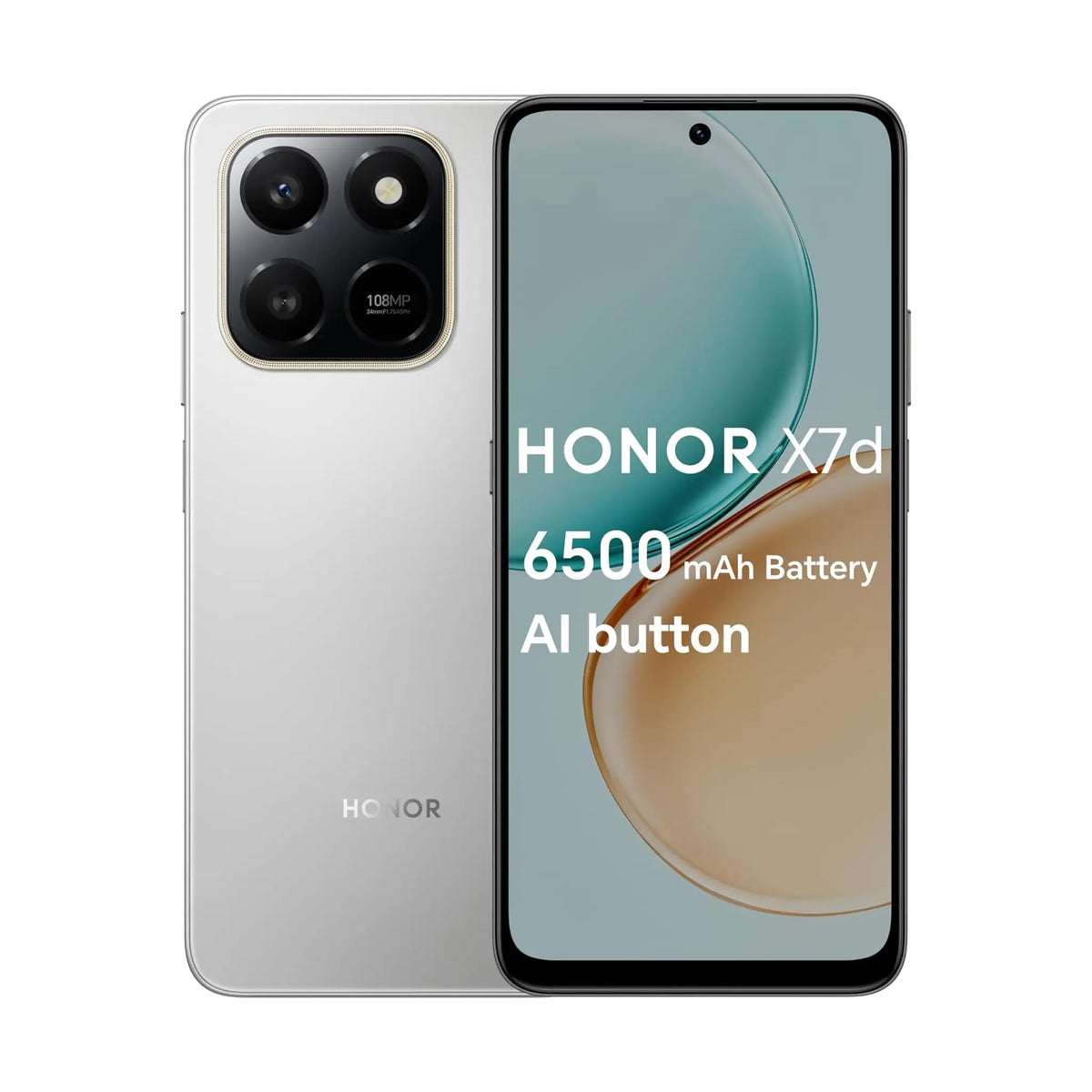 HONOR X7d Smartphone – 6.77" 120Hz Display, 8GB RAM, 256GB Storage, 6500mAh Battery, 108MP Camera, Dual SIM