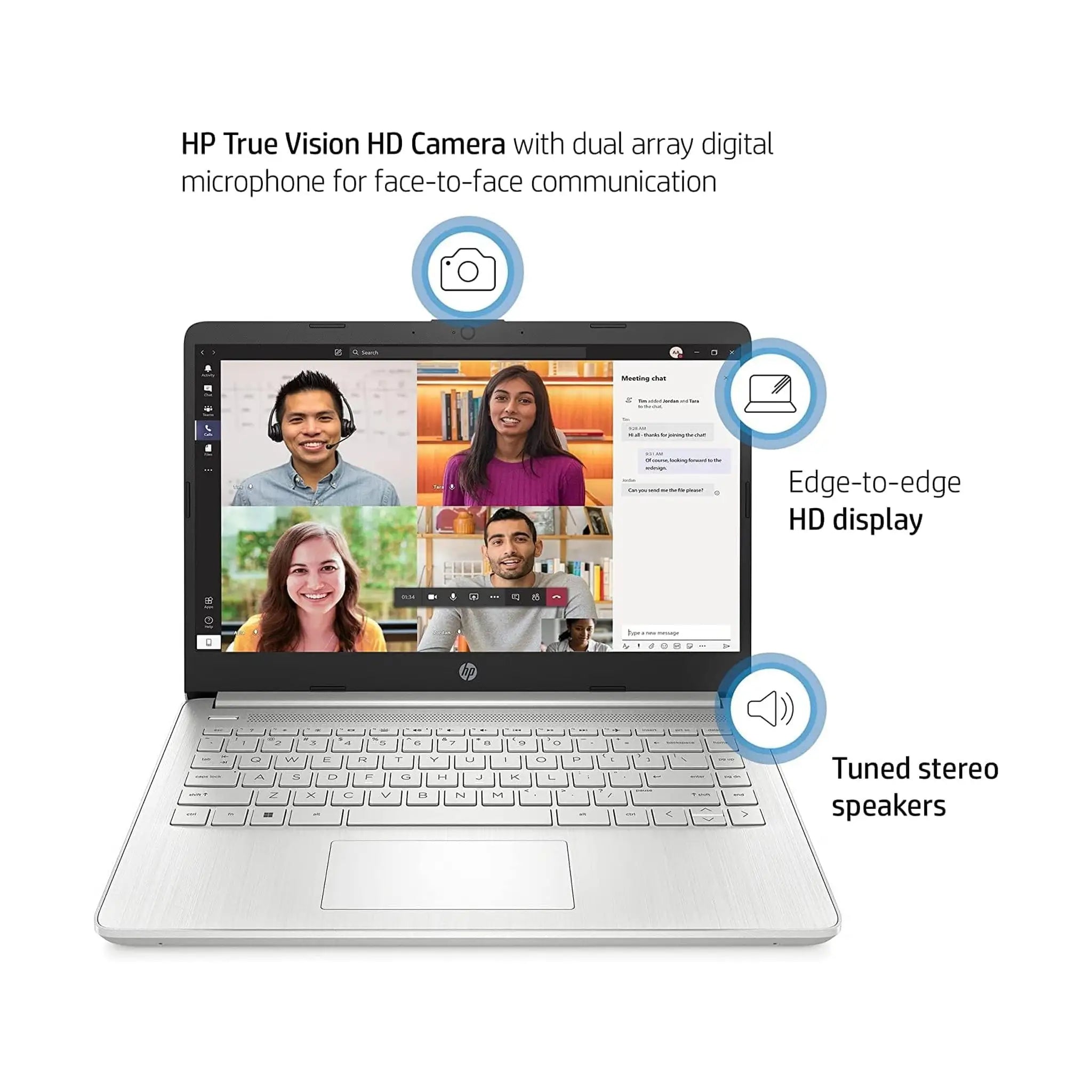 HP 14" Business (2022) Laptop – HD, Intel Core i5-1135G7, 16GB RAM, 512GB SSD, Windows 11 Pro