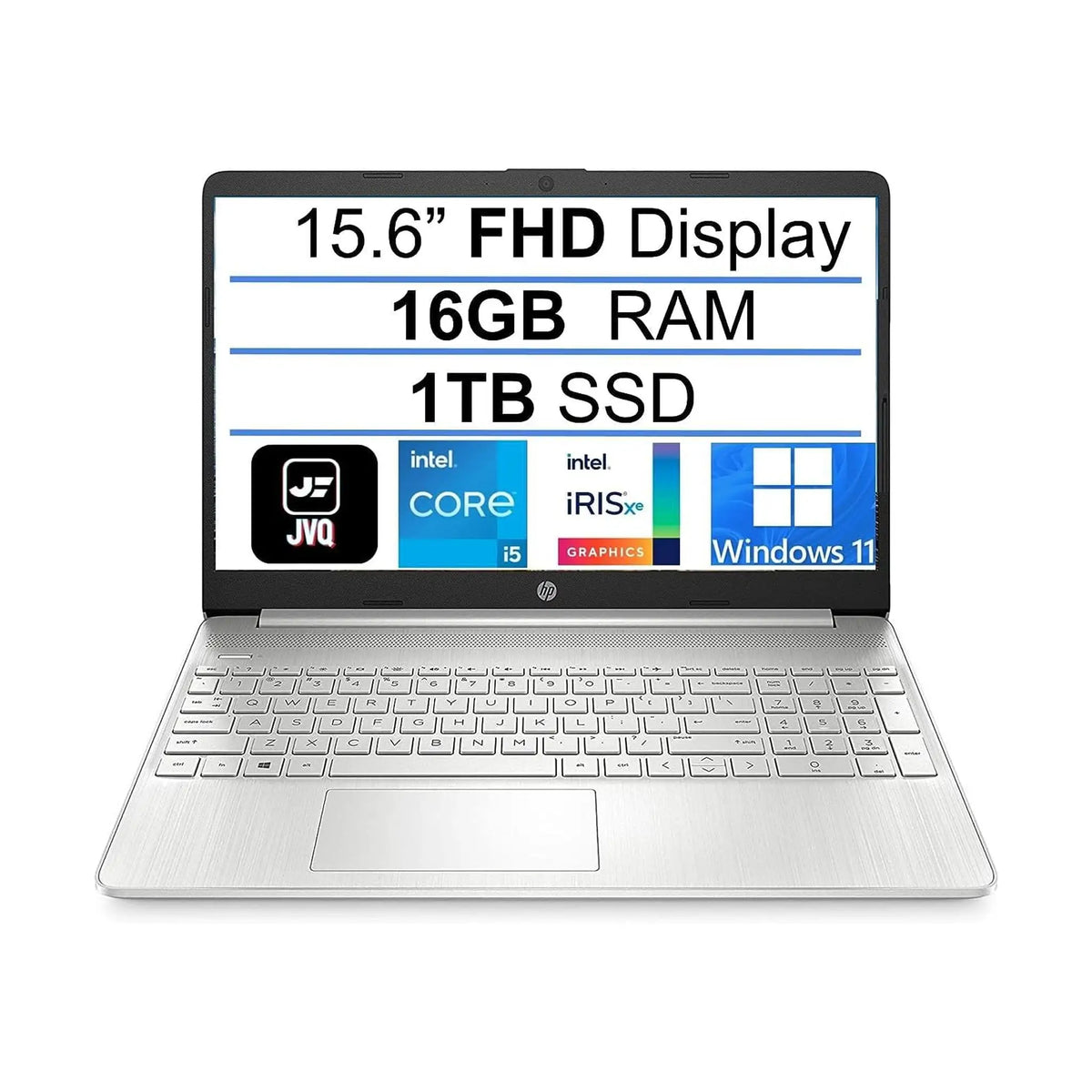 HP 15.6" Laptop (2022) – FHD IPS, Intel Core i5-1135G7, 16GB RAM, 1TB SSD, Windows 11