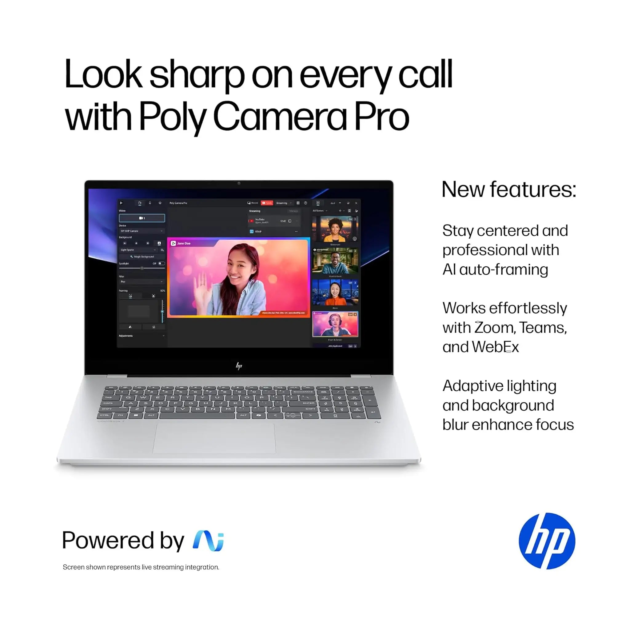 HP OmniBook 7 17.3" Laptop (2025) – FHD Touch, Intel Core Ultra 7 256V, 16GB RAM, 1TB SSD, Intel Arc 140V, Windows 11 Home [17-dc0000nr]