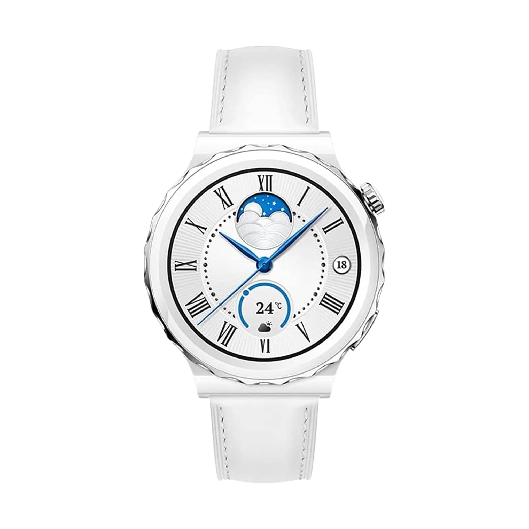 #Strap Material_Ceramic White