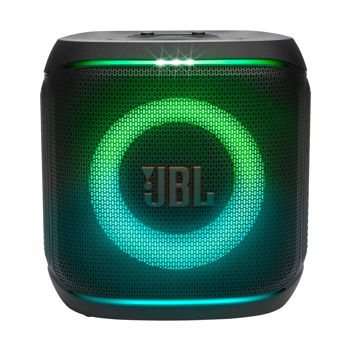 JBL PartyBox Encore 2 Portable Party Speaker – Wireless Mic, AI Sound Boost, Dynamic Lights, Auracast, Karaoke & Guitar Input, IPX4, Up to 15H Playtime, Black