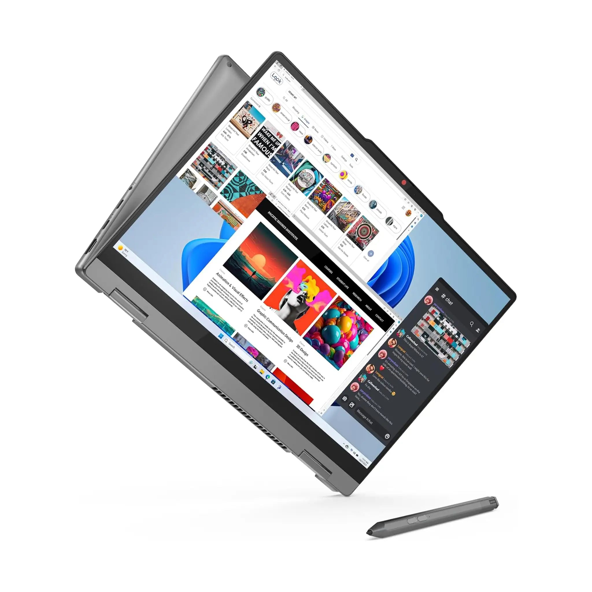 Lenovo IdeaPad 5 2‑in‑1 14IRU9 (2024) – 14" WUXGA OLED Touch, Intel Core 7 150U, 16GB RAM, 512GB SSD, Windows 11, Luna Grey