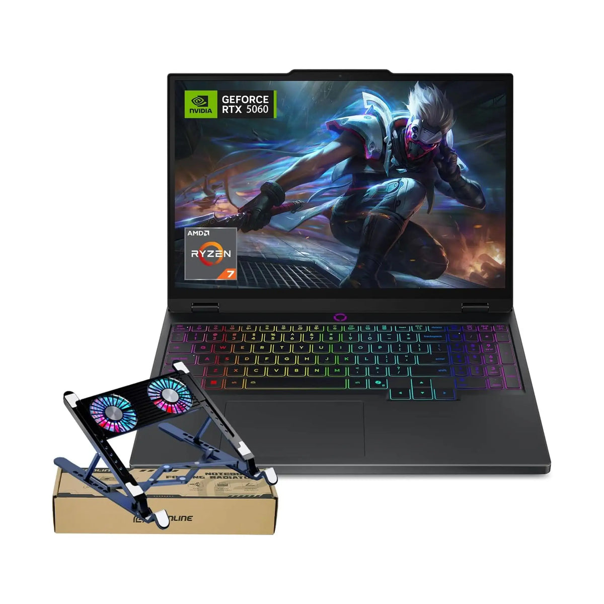 Lenovo Legion 5 Gaming Laptop (2025) – 15.1" WQXGA OLED 165Hz, Ryzen 7 260, RTX 5060 8GB, Windows 11 Home [15AHP10]