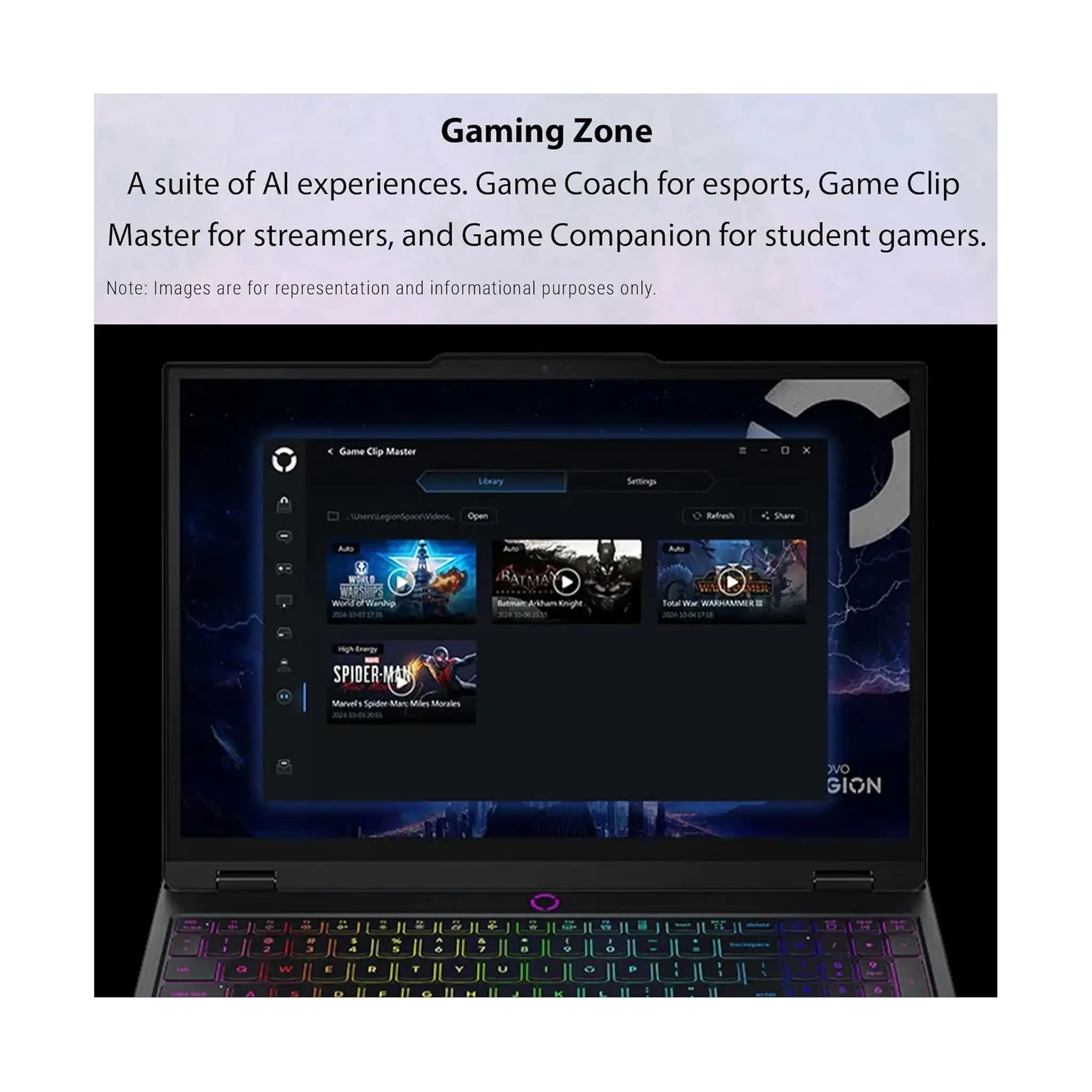 Lenovo Legion 5 Gen 10 Gaming Laptop (2025) – 15.1" WQXGA 165Hz, AMD Ryzen 7 260, RTX 5060 8GB