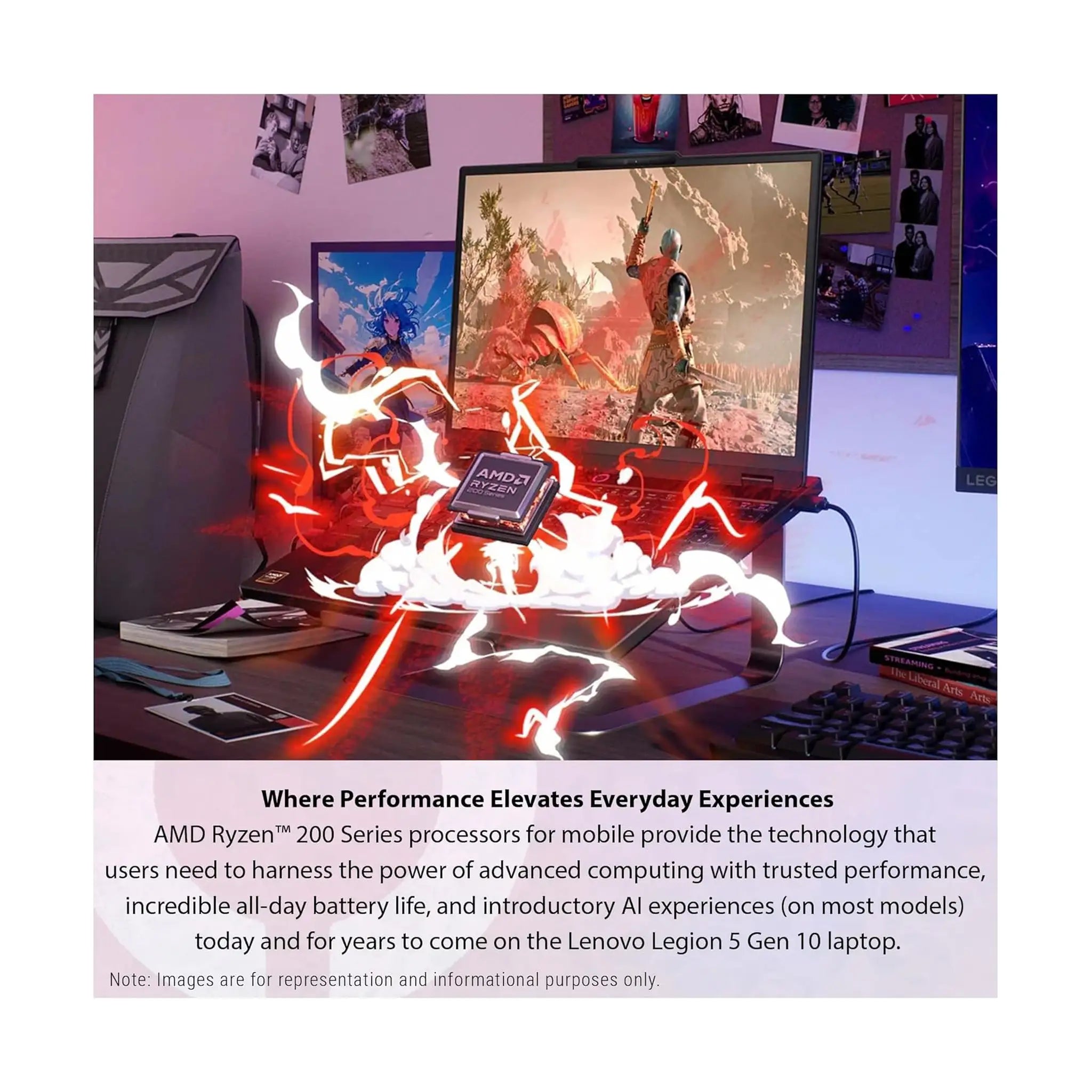 Lenovo Legion 5 Gen 10 Gaming Laptop (2025) – 15.1" WQXGA 165Hz, AMD Ryzen 7 260, RTX 5060 8GB