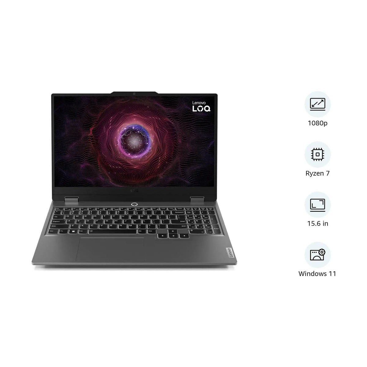 Lenovo LOQ 15.6" Gaming Laptop (2024) – FHD 144Hz, Ryzen 7 7435HS, 24GB RAM, 1TB SSD, RTX 4070 8GB, Windows 11 [15ARP9]