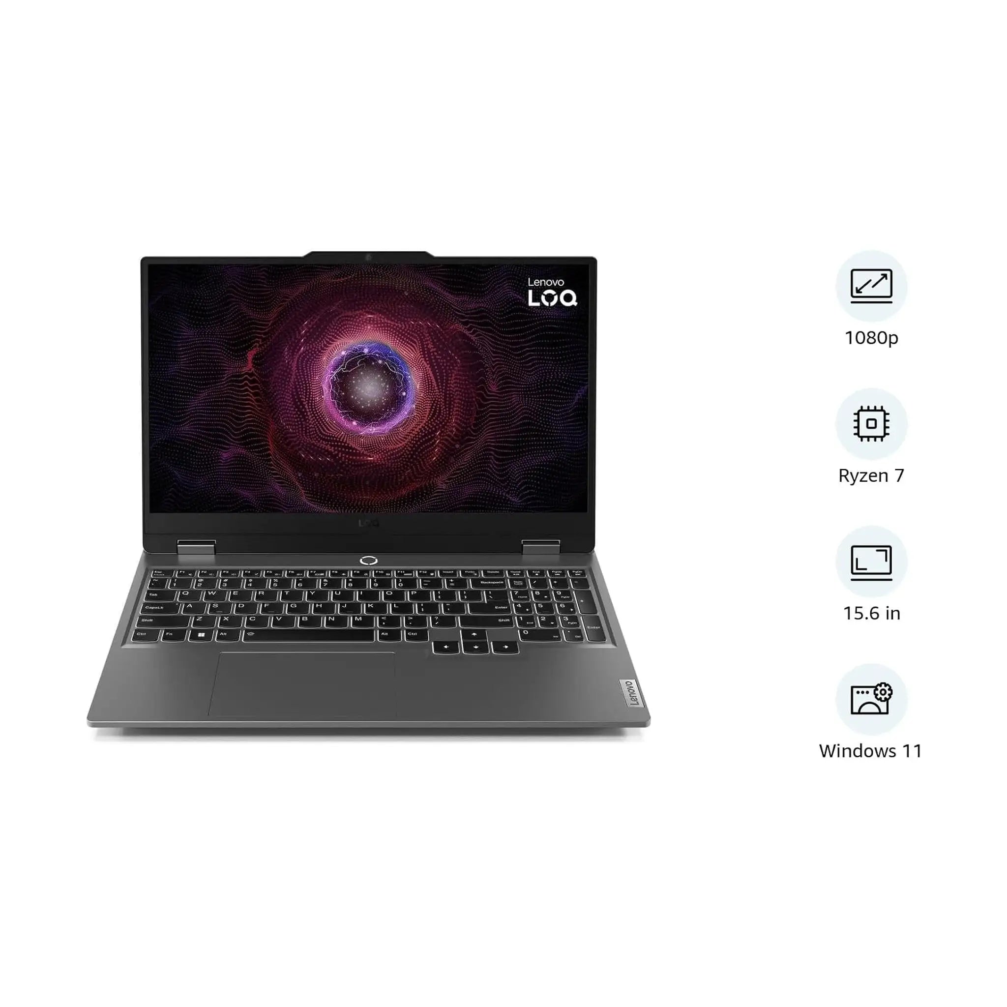Lenovo LOQ 15.6" Gaming Laptop (2024) – FHD 144Hz, Ryzen 7 7435HS, 24GB RAM, 1TB SSD, RTX 4070 8GB, Windows 11 [15ARP9]