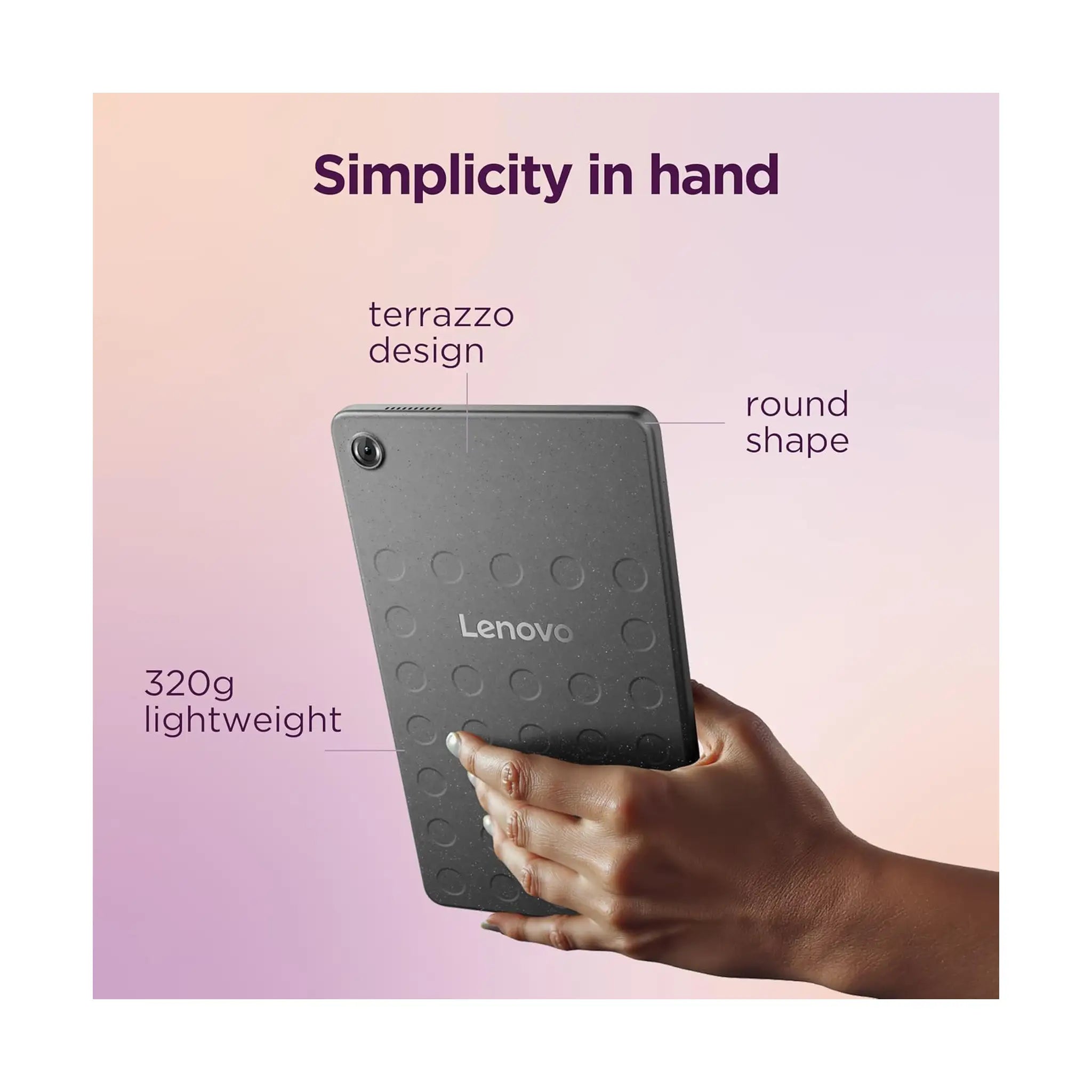 Lenovo Tab One 8.7" Tablet – HD Display, MediaTek Helio G85, 4GB RAM, 64–128GB Storage, 4G LTE, Android 14