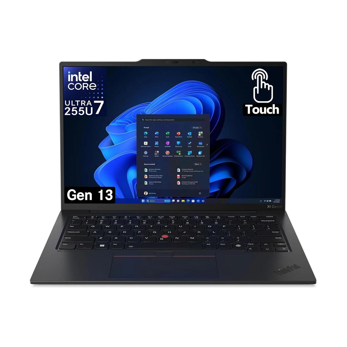 Lenovo ThinkPad X1 Carbon Gen 13 Laptop (2025) – 14" WUXGA Touch, Intel Core Ultra 7 255U, 32GB RAM, 1TB SSD, Windows 11 Pro