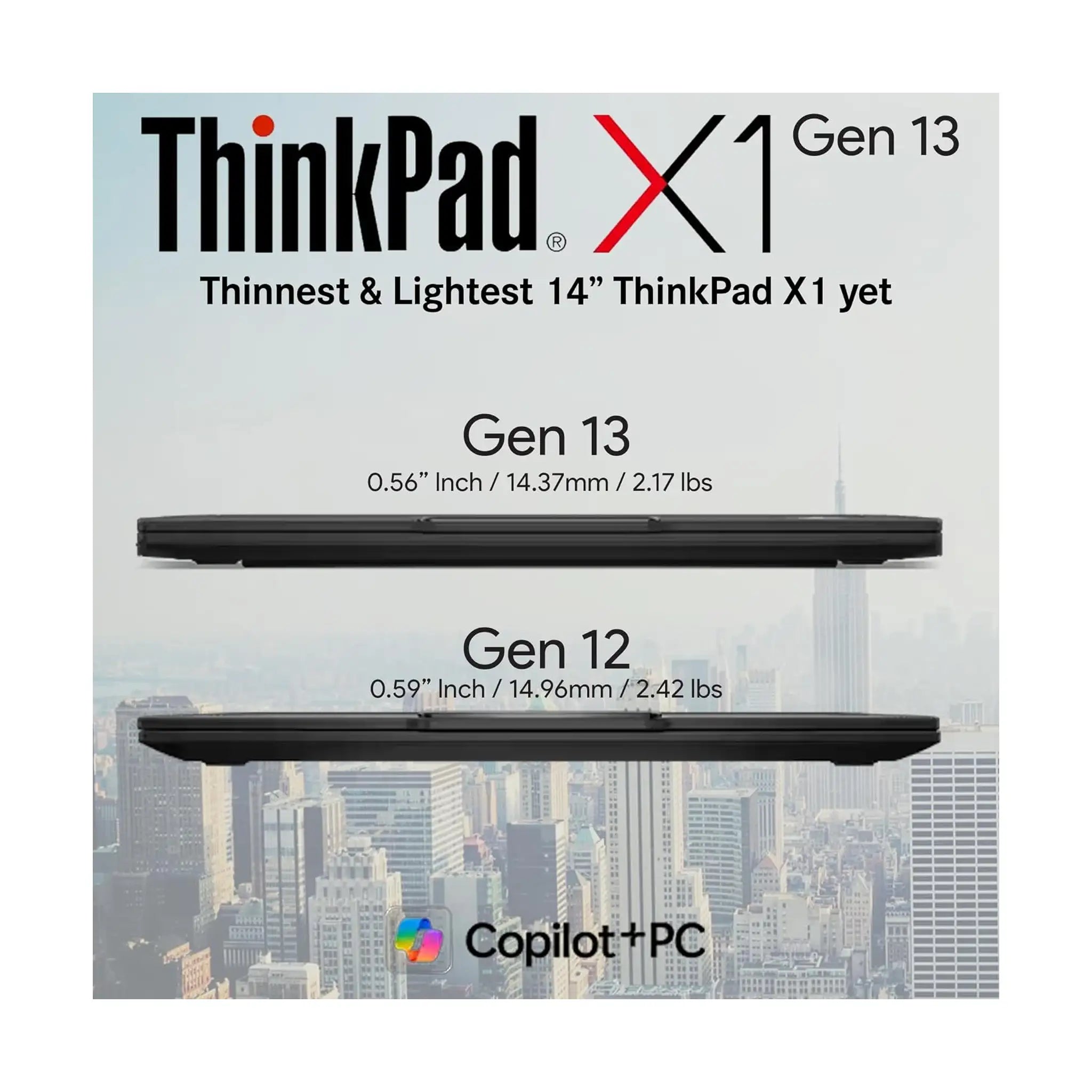 Lenovo ThinkPad X1 Carbon Gen 13 Laptop (2025) – 14" WUXGA Touch, Intel Core Ultra 7 255U, 32GB RAM, 1TB SSD, Windows 11 Pro