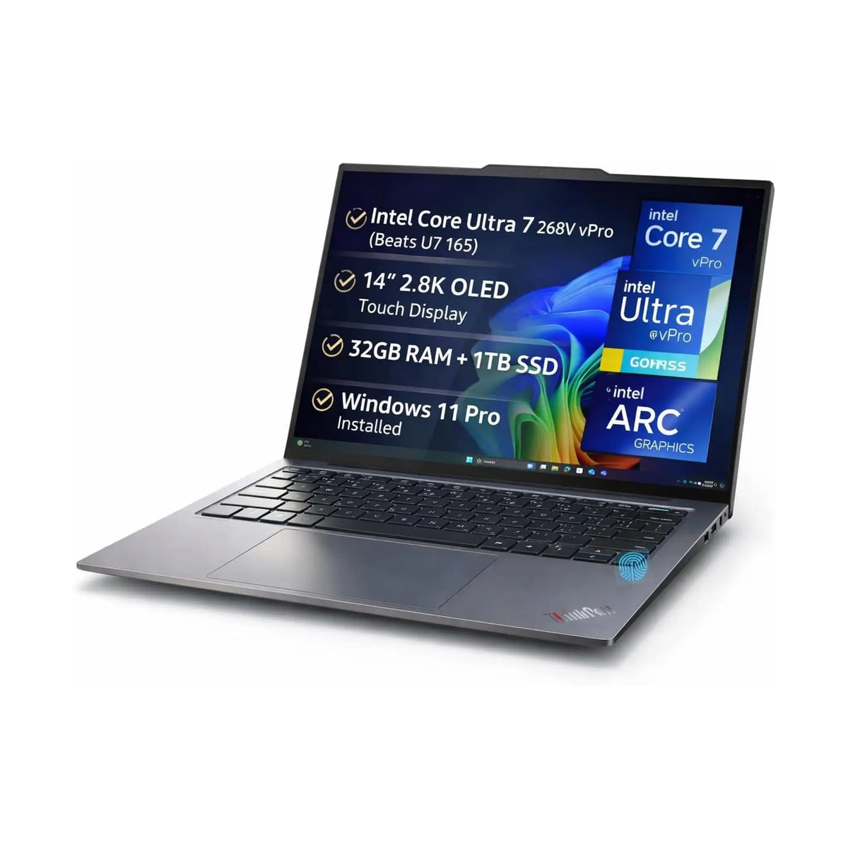 Lenovo ThinkPad X9 14 Aura Edition Laptop (2025) – 14" 2.8K OLED Touch, Intel Core Ultra 7 268V vPro, 32GB RAM, 1TB SSD, Windows 11 Pro