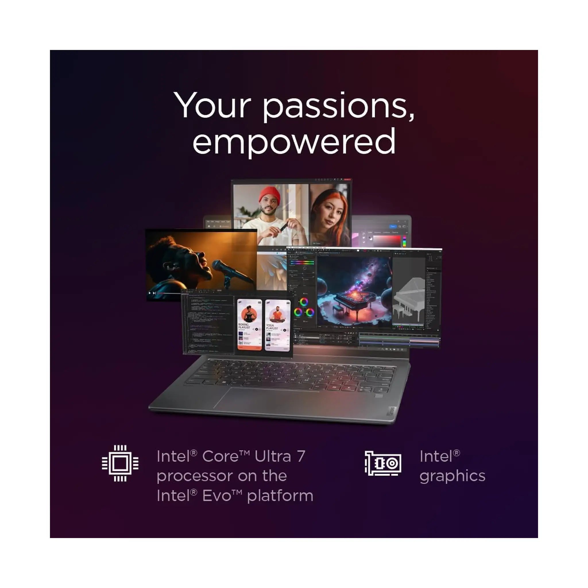 Lenovo Yoga 7 2-in-1 14IML9 AI PC, 14" WUXGA OLED Touch, Intel Core U5-125H, 16GB RAM, 512GB SSD, Intel NPU, Integrated Arc GPU, Bcklit Eng-Ar KB, Win11, Storm Grey [83DJ000PAX] + 2Yr Premium Care