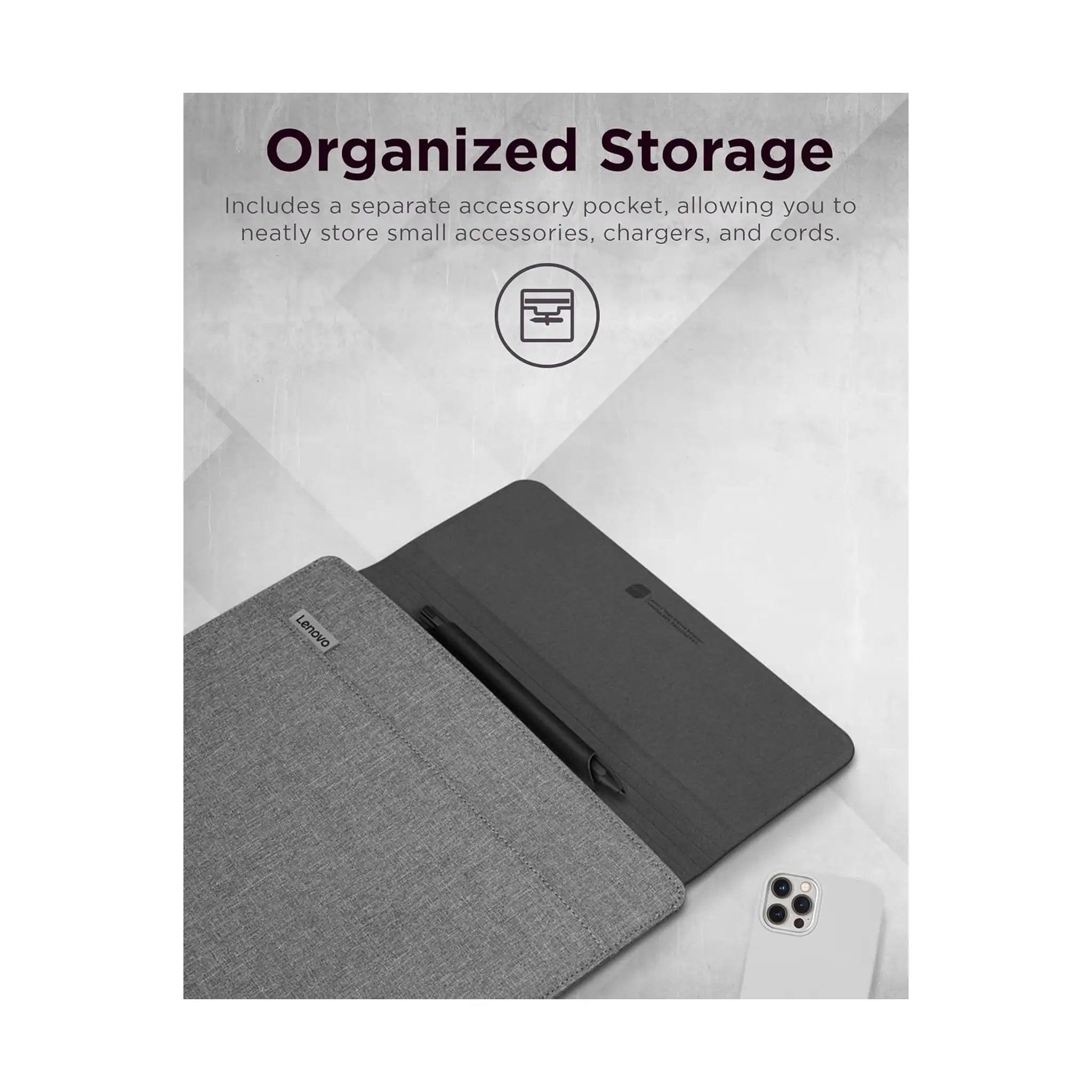 Lenovo Yoga Laptop Sleeve - 16-inch, Grey