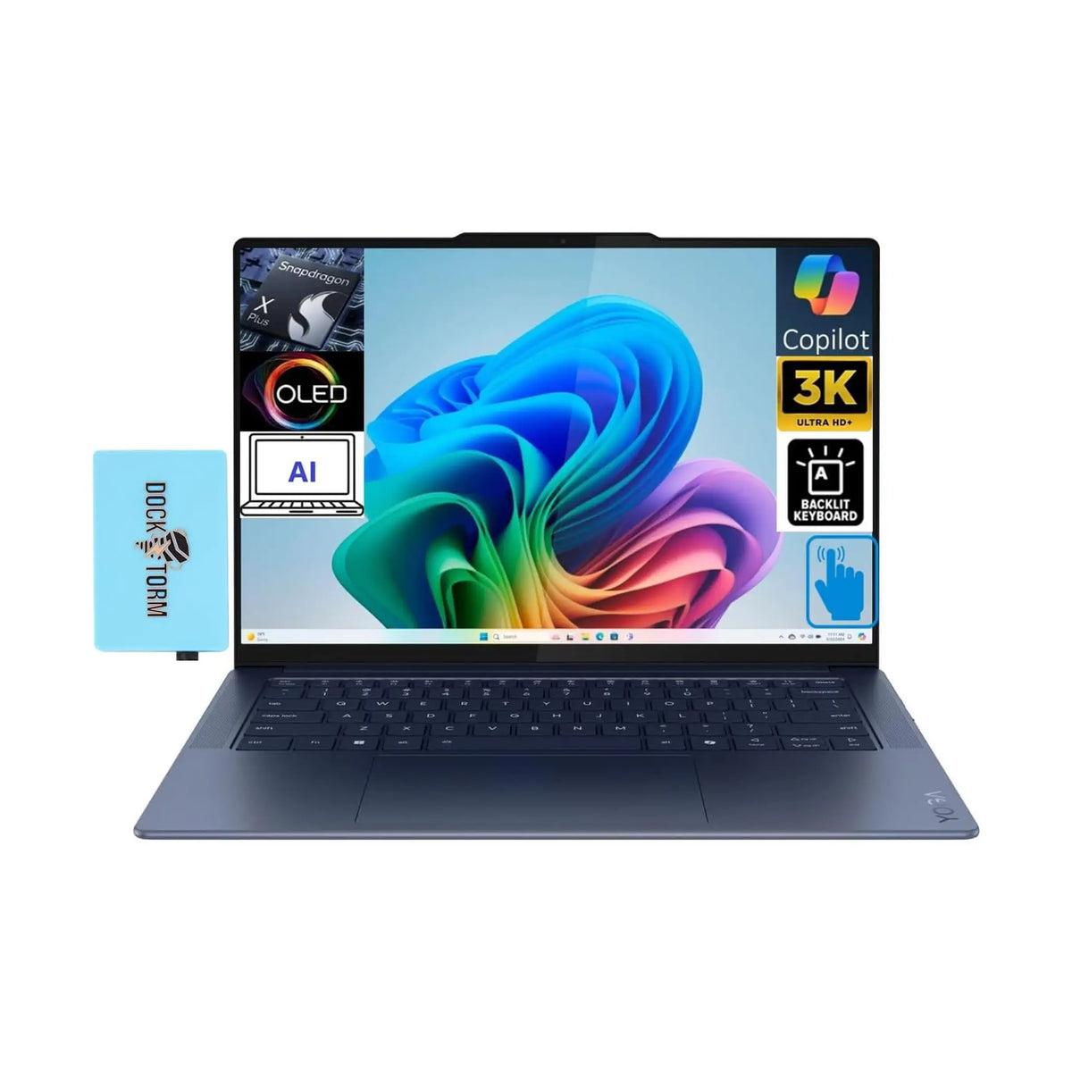 Lenovo Yoga Slim 7X 14.5" OLED Copilot Laptop (2024) – Snapdragon X Elite X1E-78-100, 16GB RAM
