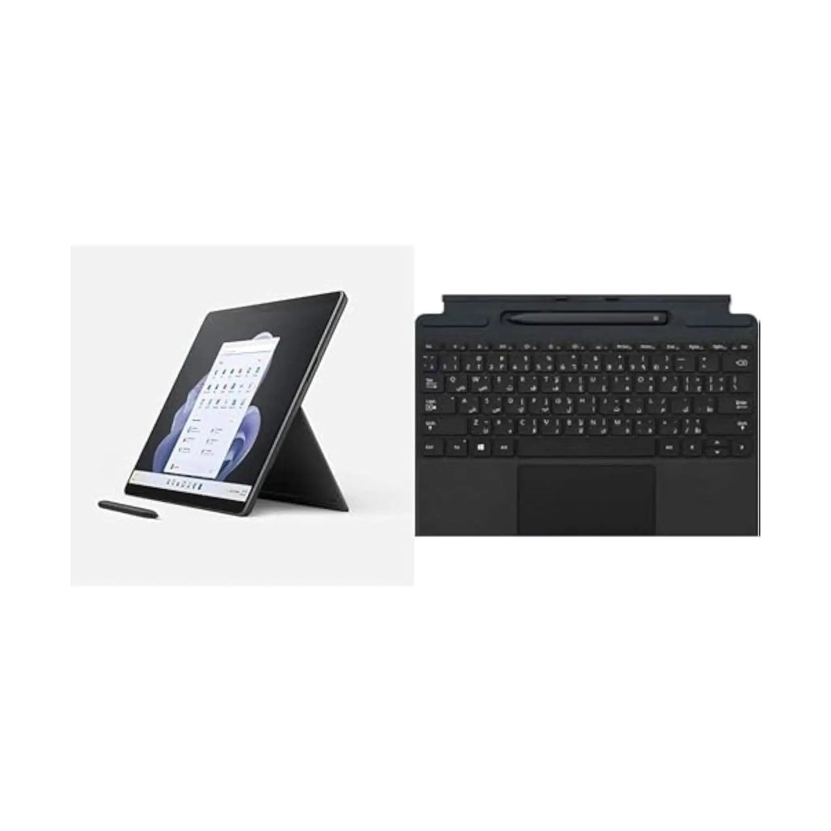 Microsoft Surface Pro 9 - Black - With Keyboard and Slim Pen